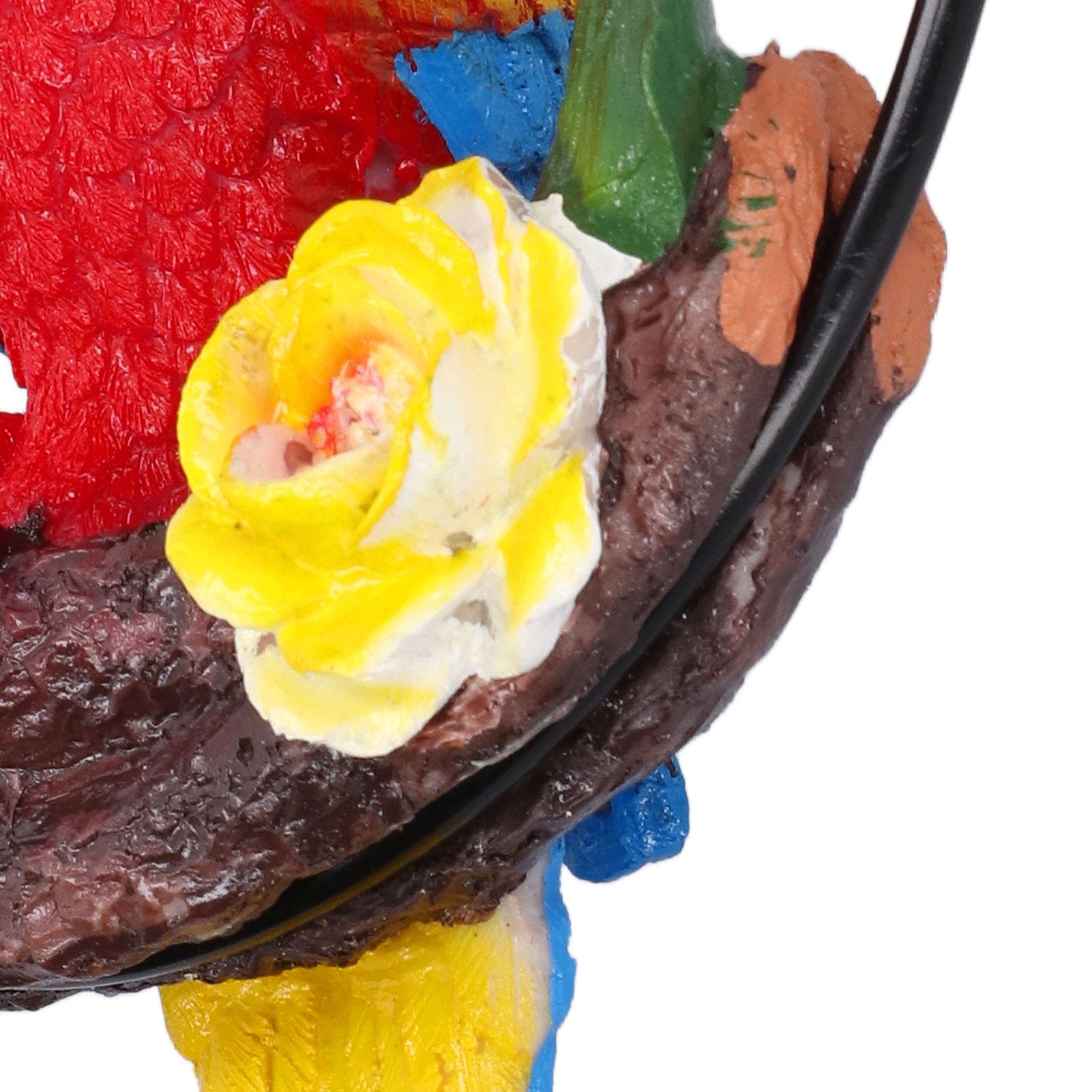 Macaw Garden Pendant Synthetic Resin Hanging Ring Parrots Sculpture for view 14