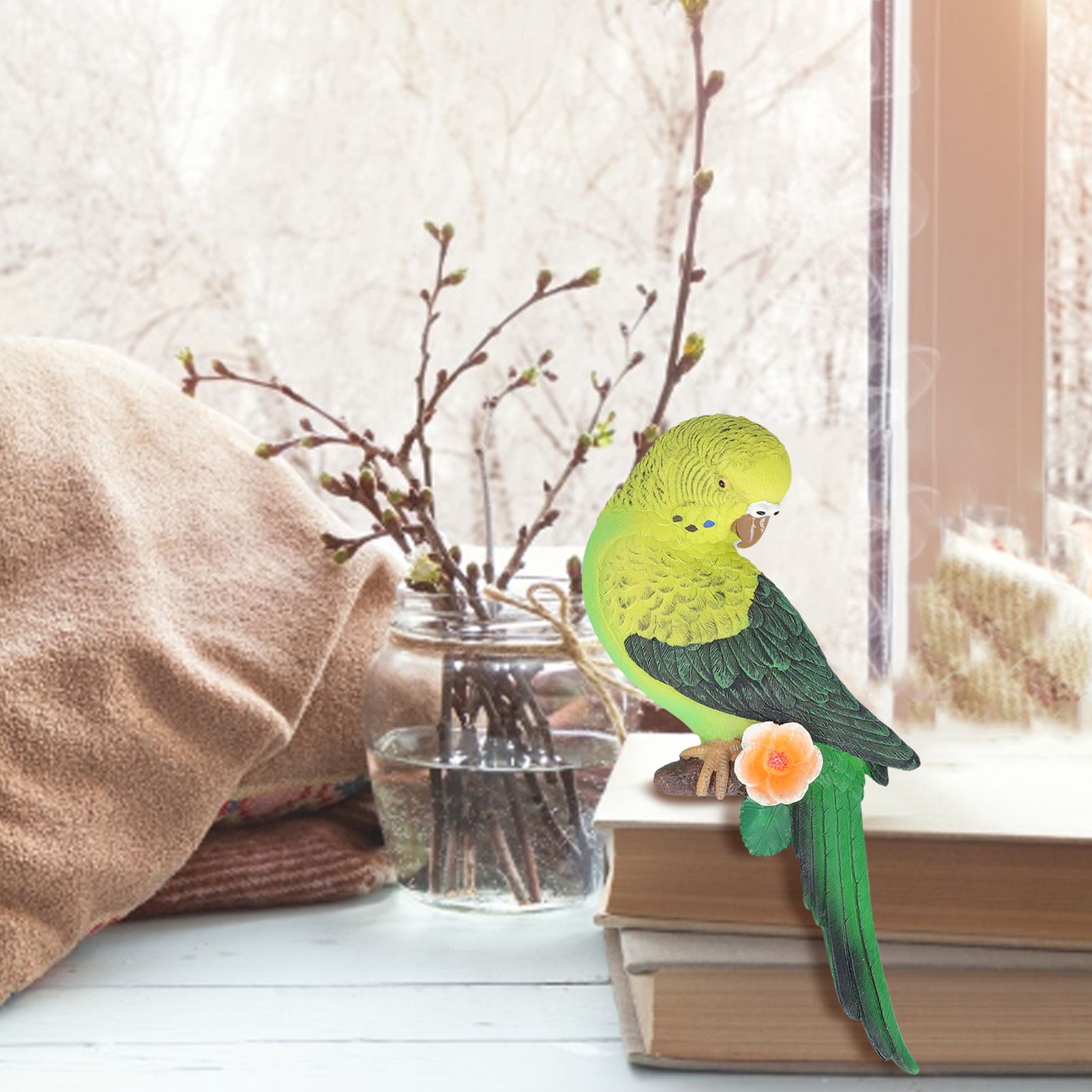 Artificial Bird Environmental Friendly Fine Workmanship Fine Carving Synthetic view 12