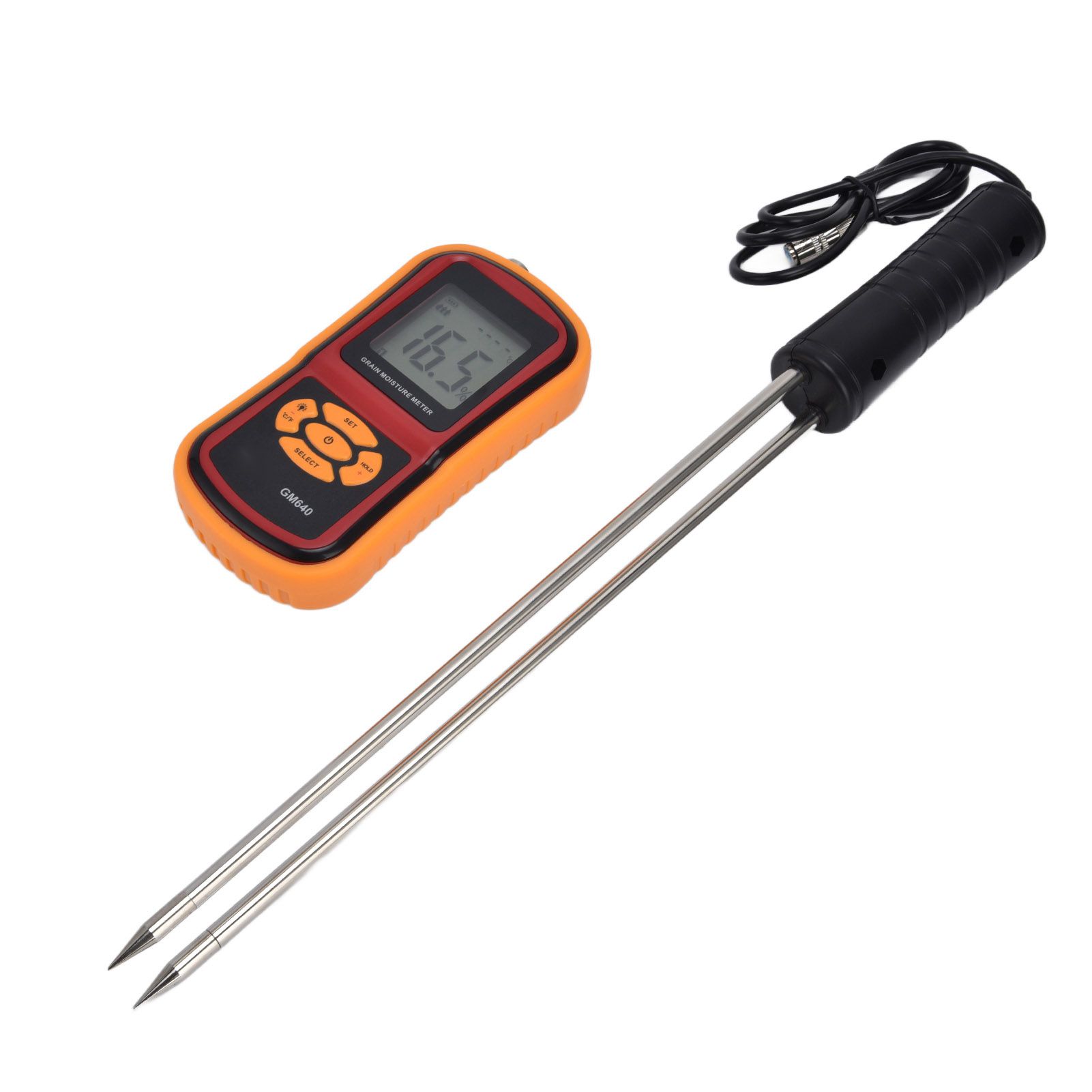 Digital Moisture Detector Portable Grain Moisture Meter LCD Hygrometer