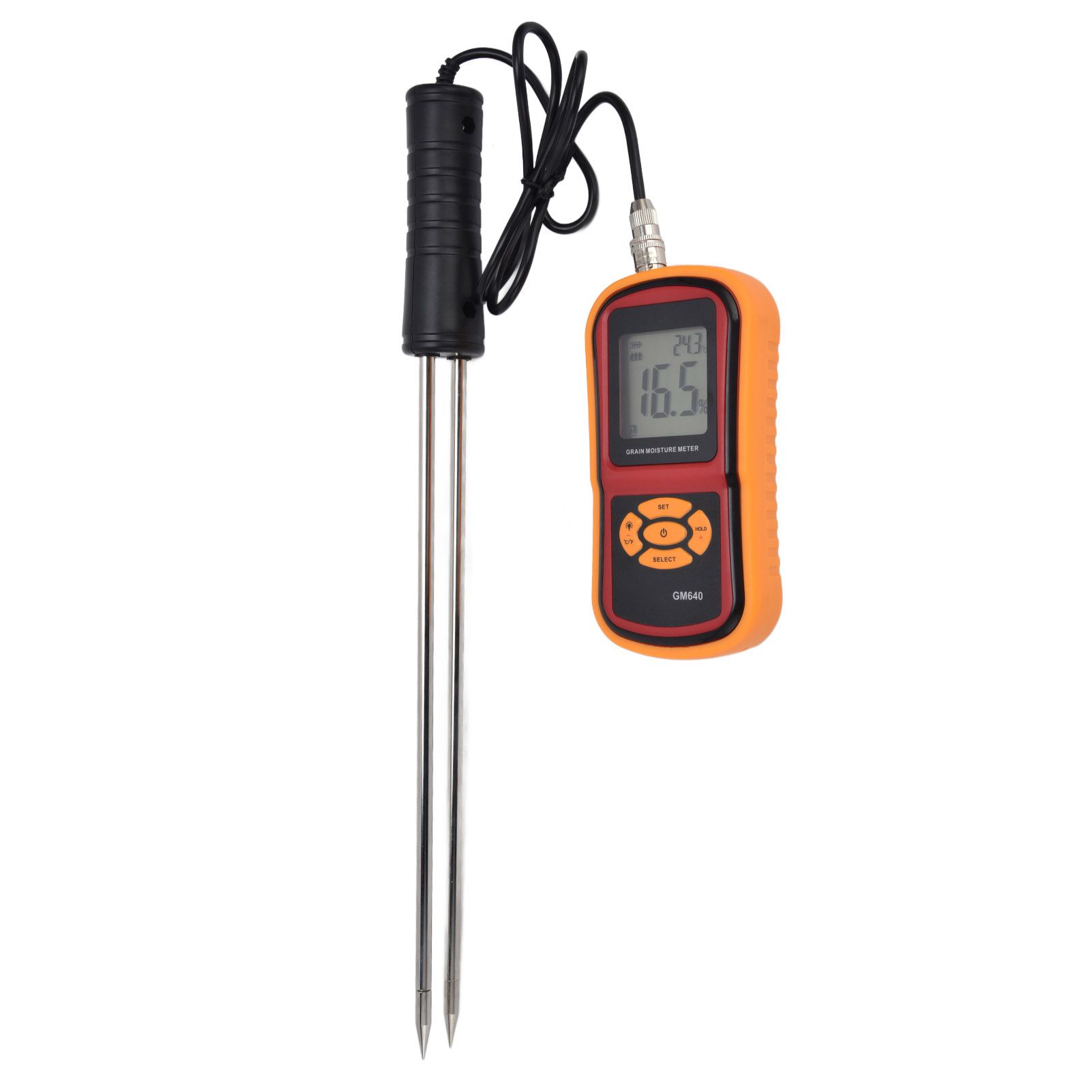 Digital Moisture Detector Portable Grain Moisture Meter LCD Hygrometer view 4