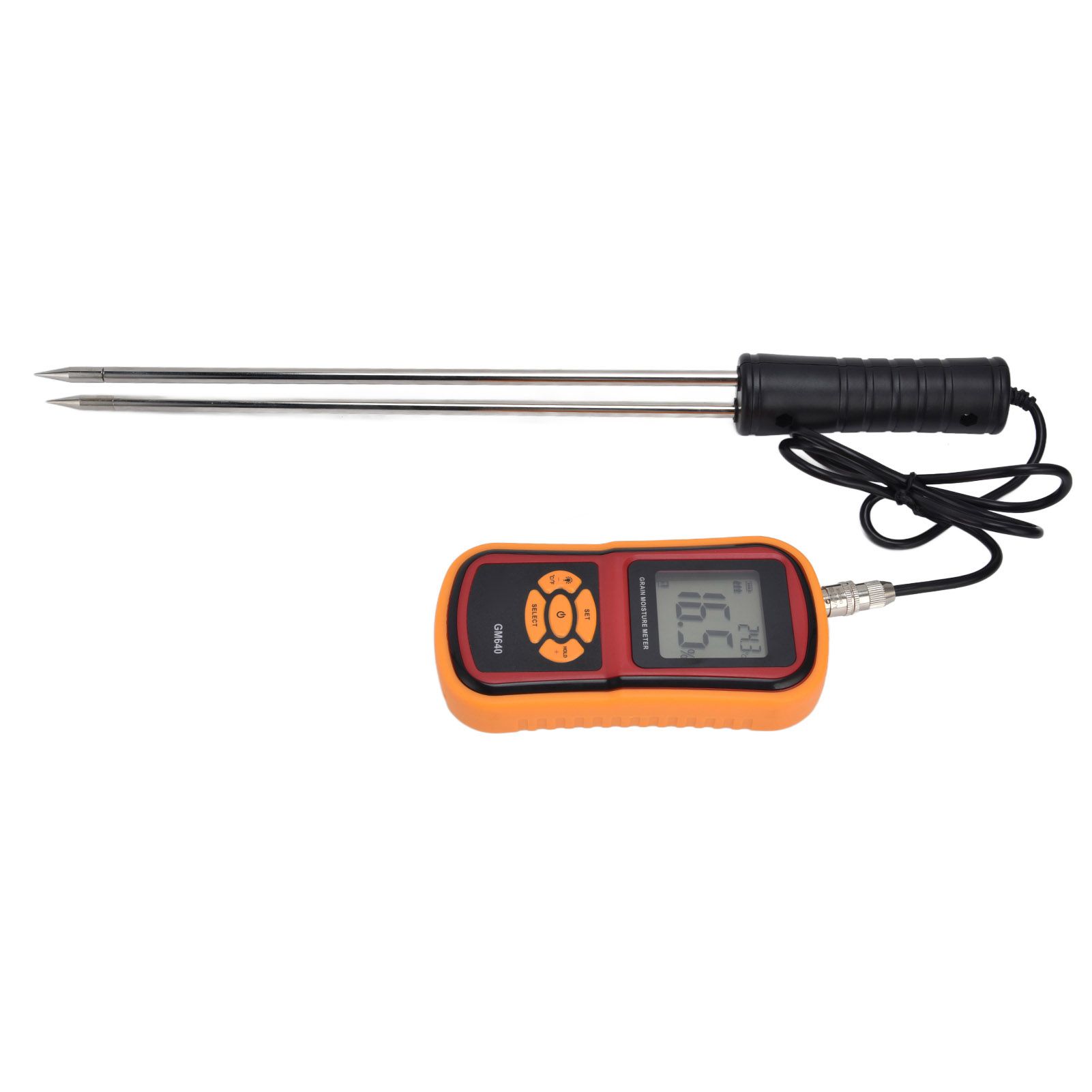 Digital Moisture Detector Portable Grain Moisture Meter LCD Hygrometer view 5