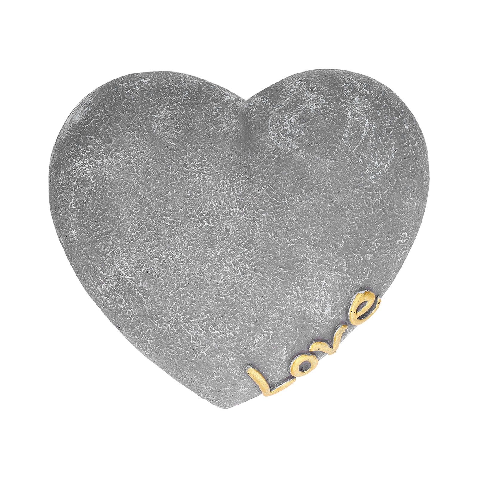 Pet Memorial Stone Heart Shaped Garden Memorial Tombstone Resin Dog Cat view 6