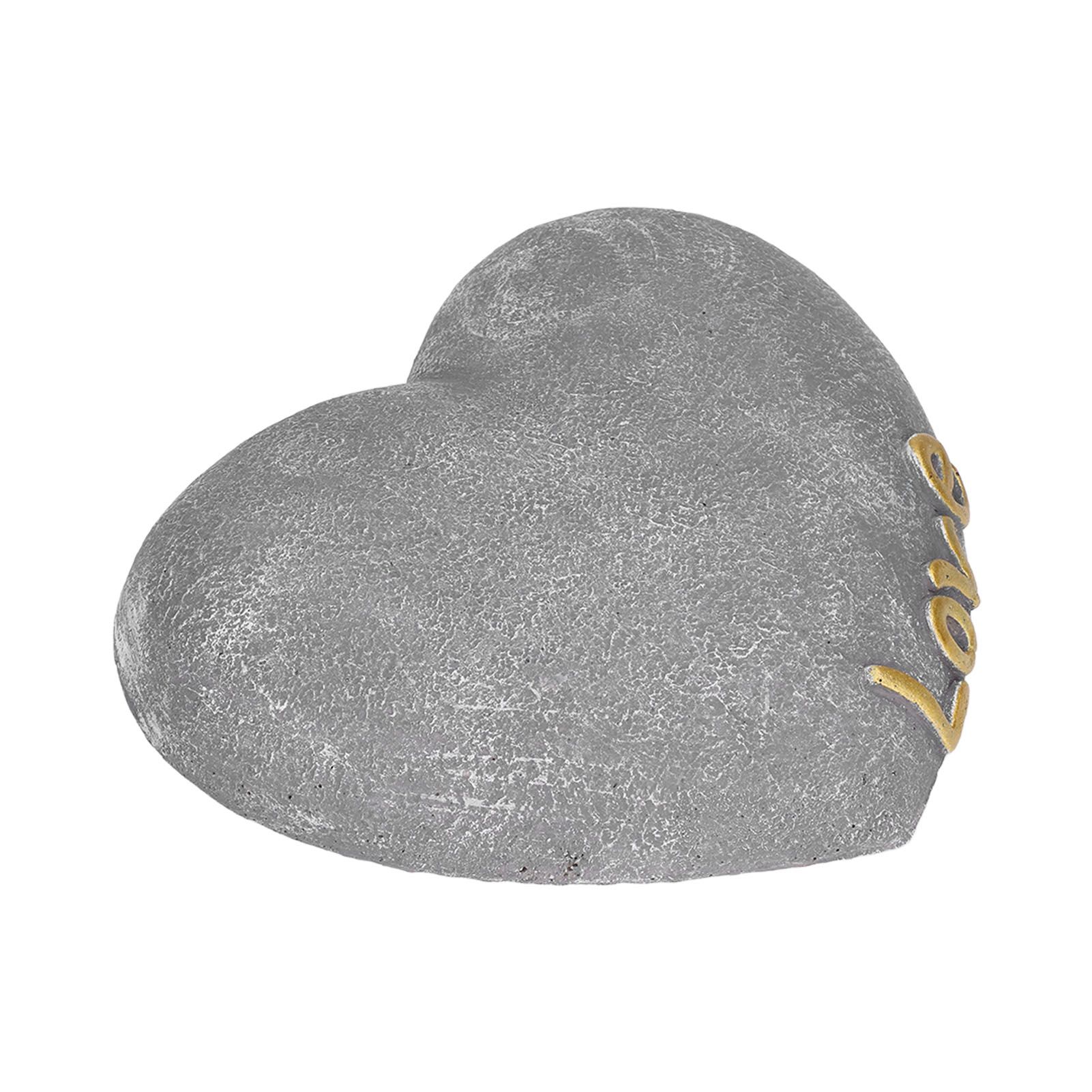 Pet Memorial Stone Heart Shaped Garden Memorial Tombstone Resin Dog Cat view 7