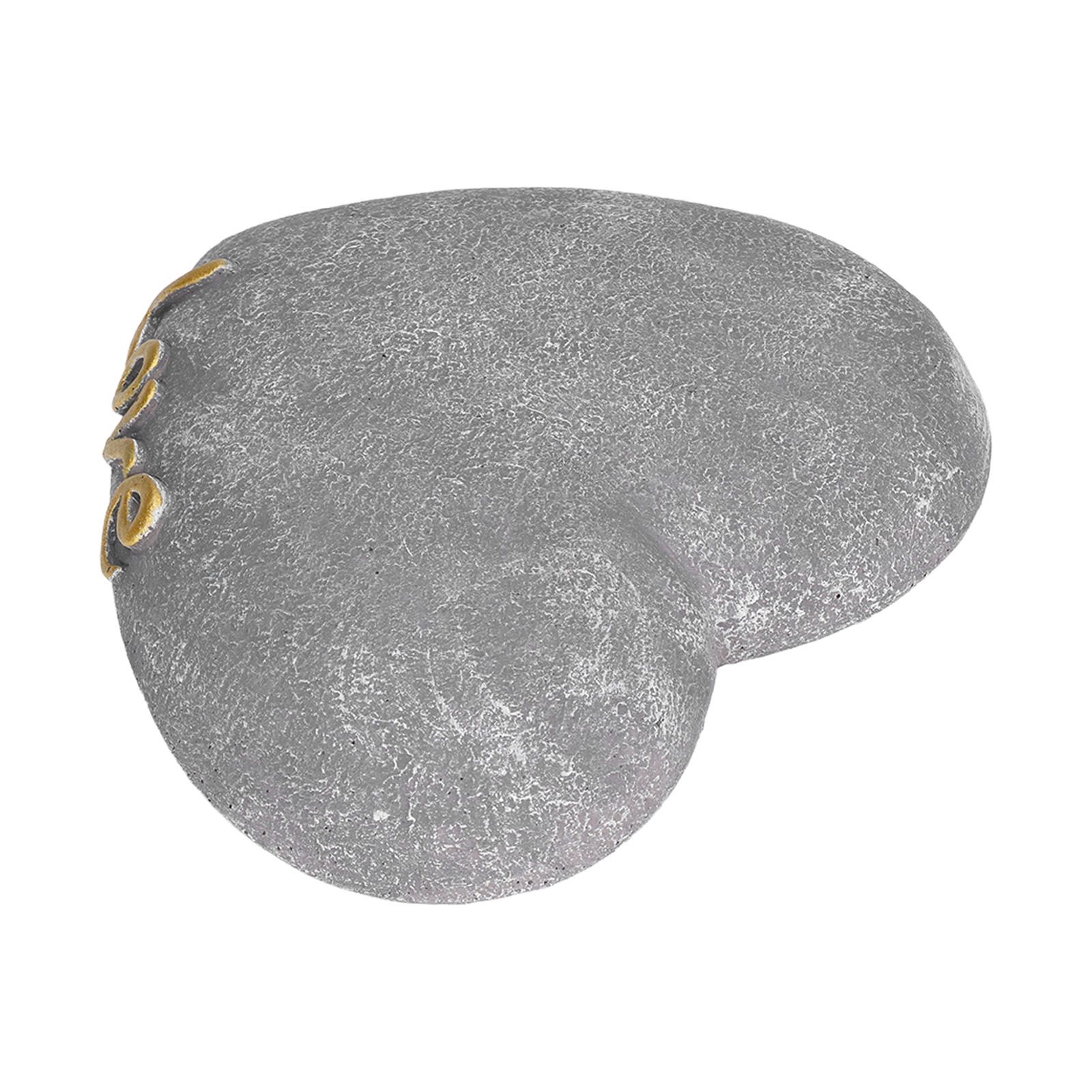 Pet Memorial Stone Heart Shaped Garden Memorial Tombstone Resin Dog Cat view 8