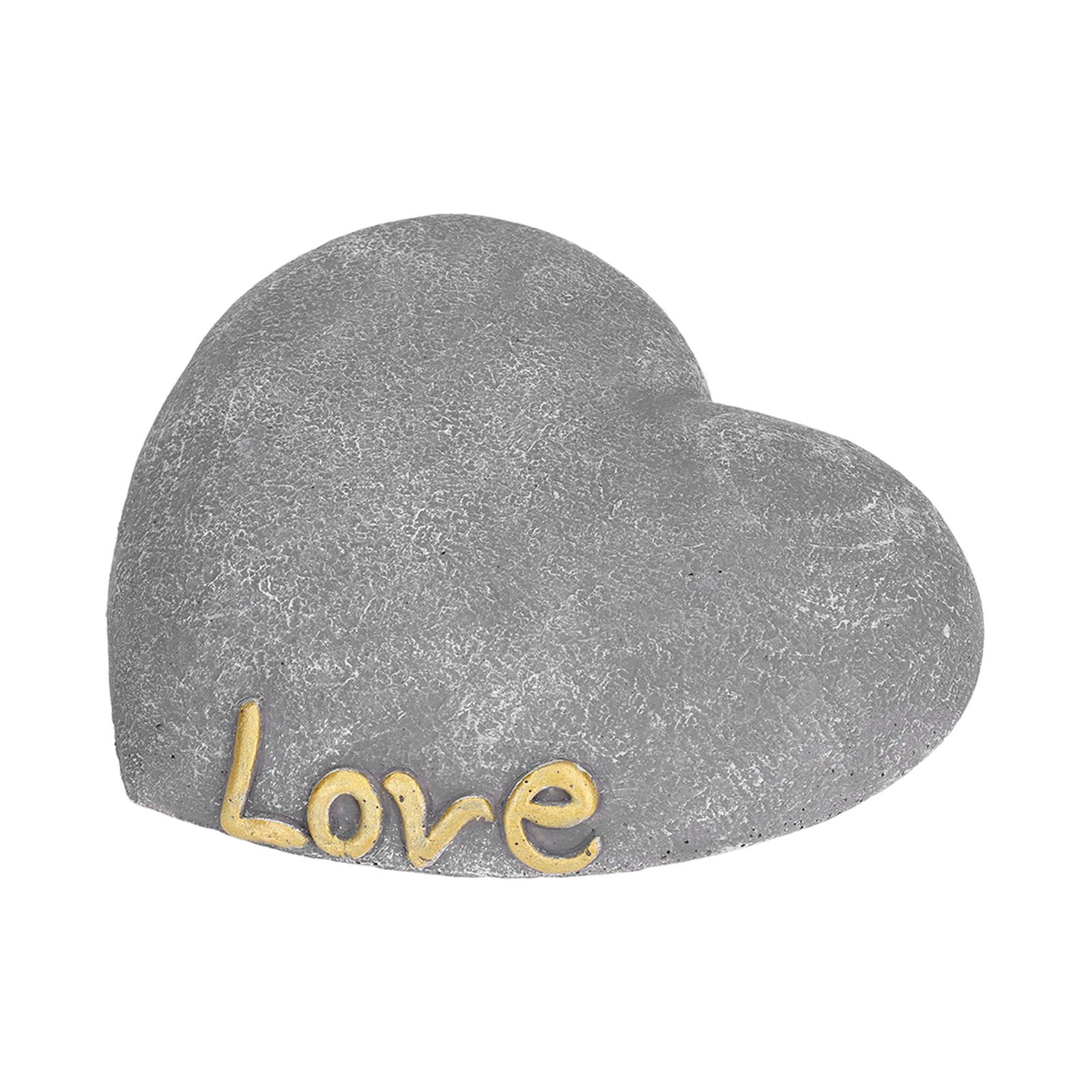 Pet Memorial Stone Heart Shaped Garden Memorial Tombstone Resin Dog Cat view 9