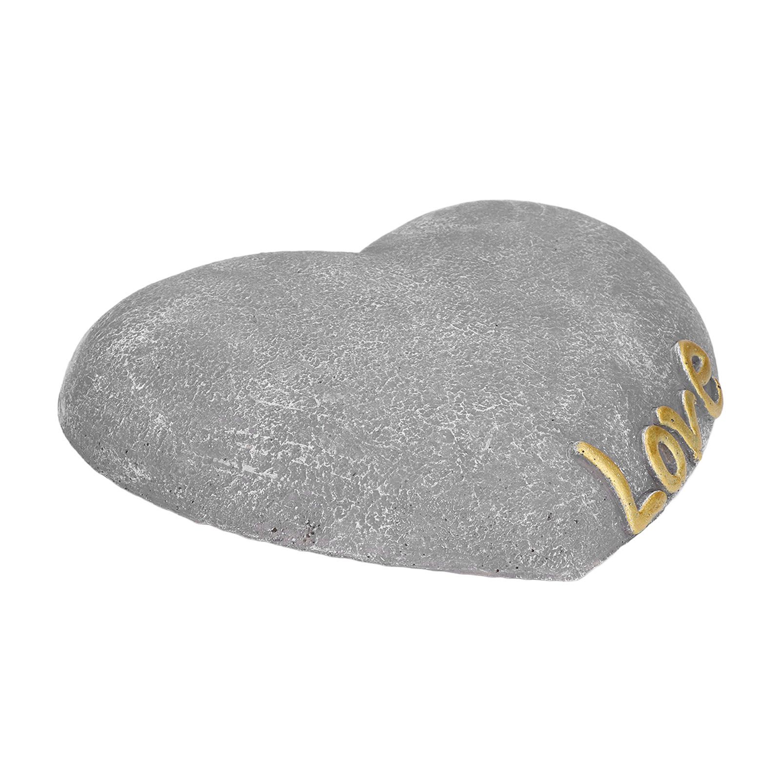 Pet Memorial Stone Heart Shaped Garden Memorial Tombstone Resin Dog Cat view 10