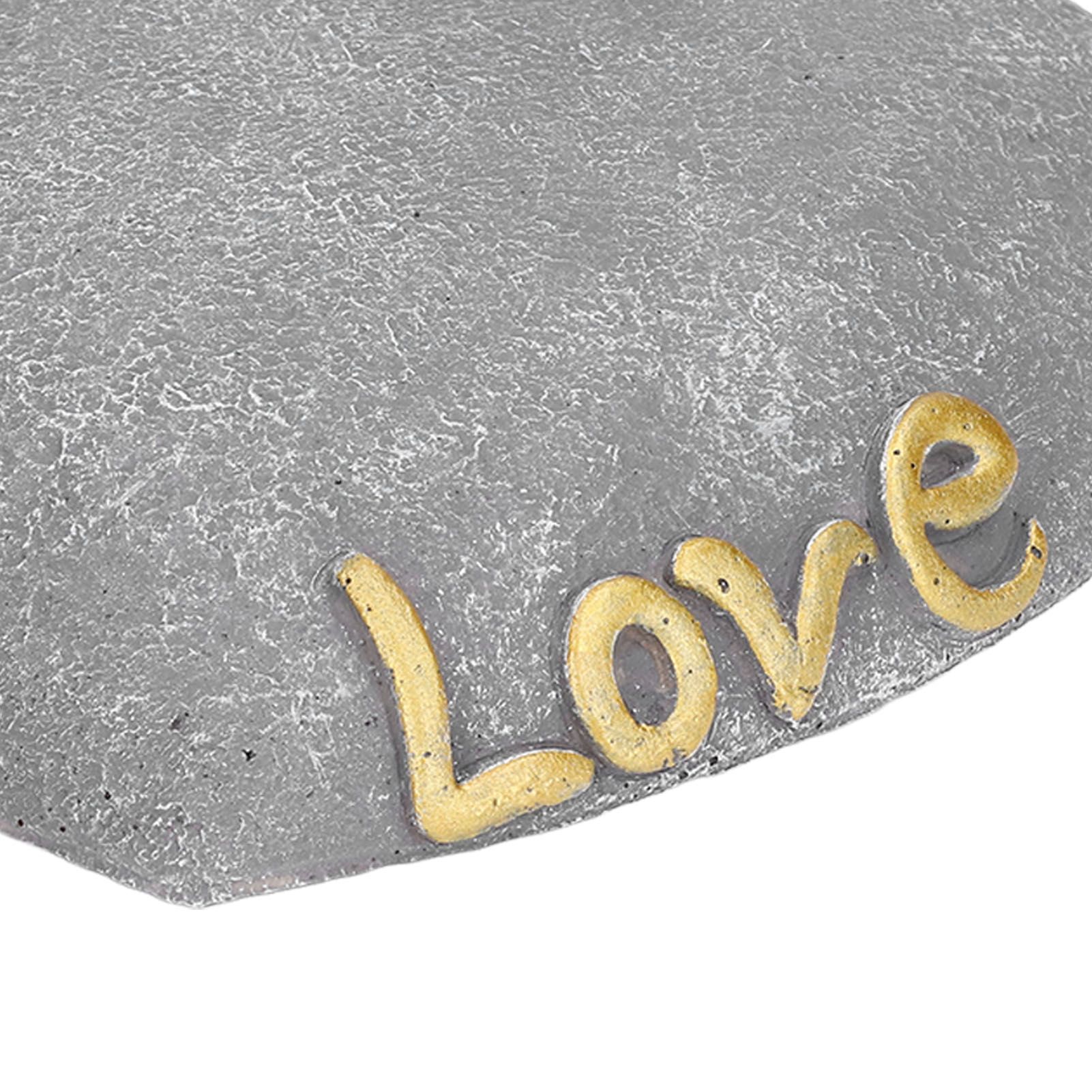 Pet Memorial Stone Heart Shaped Garden Memorial Tombstone Resin Dog Cat view 15
