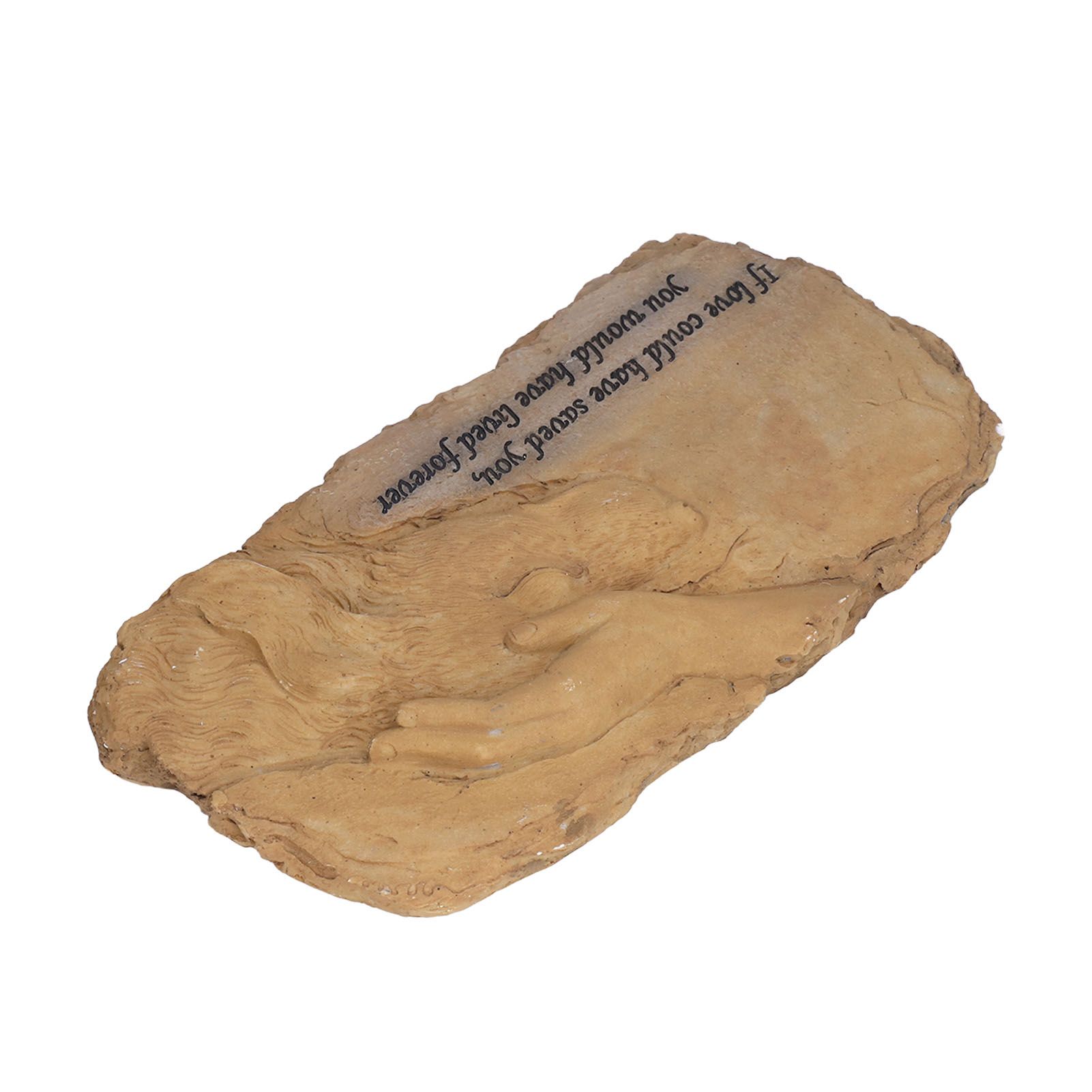 Pet Memorial Stone Garden Memorial Tombstone Resin Dog Cat Gravestone for Lawn view 2