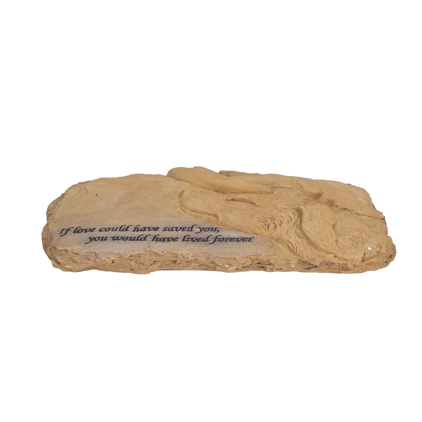 Pet Memorial Stone Garden Memorial Tombstone Resin Dog Cat Gravestone for Lawn view 3