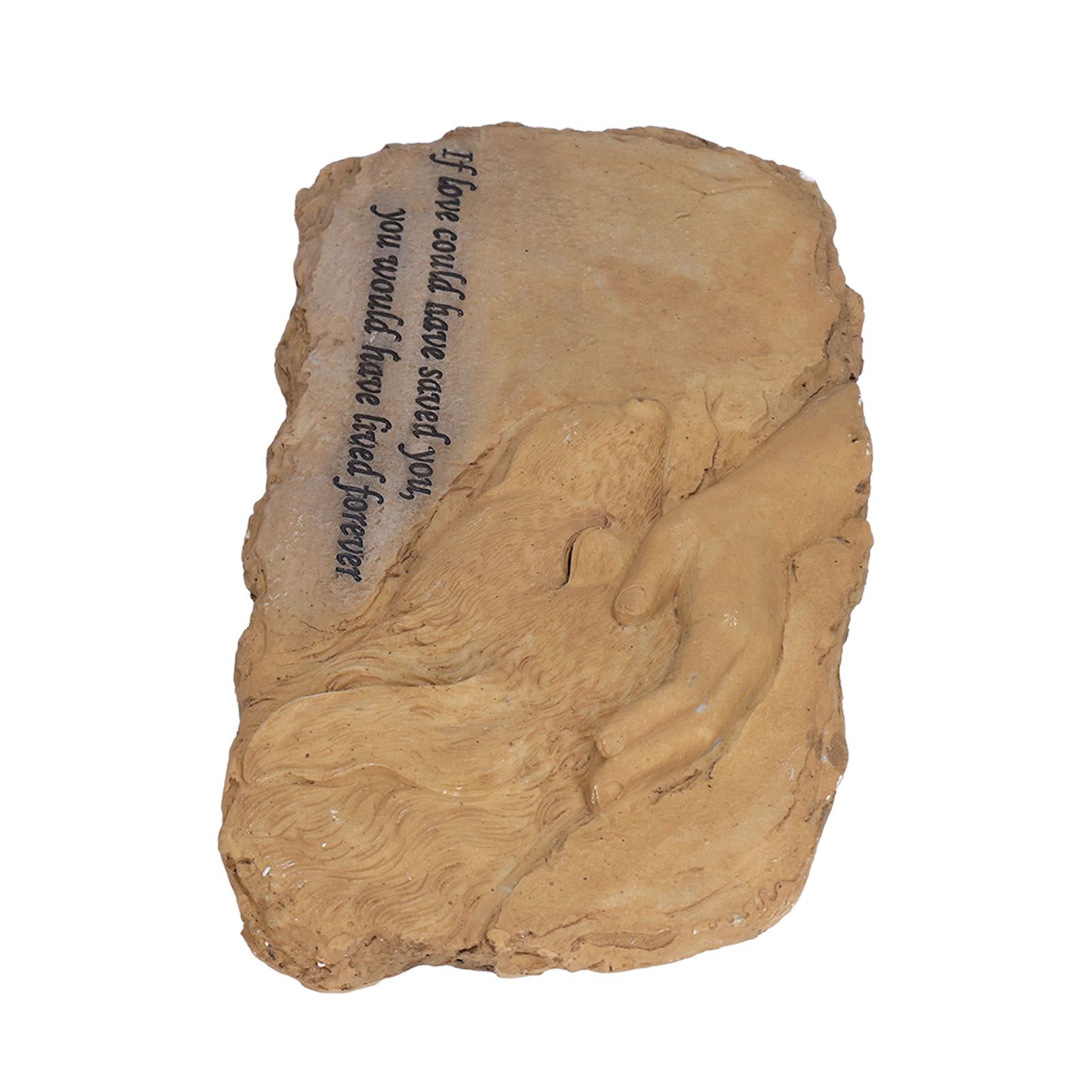 Pet Memorial Stone Garden Memorial Tombstone Resin Dog Cat Gravestone for Lawn view 7