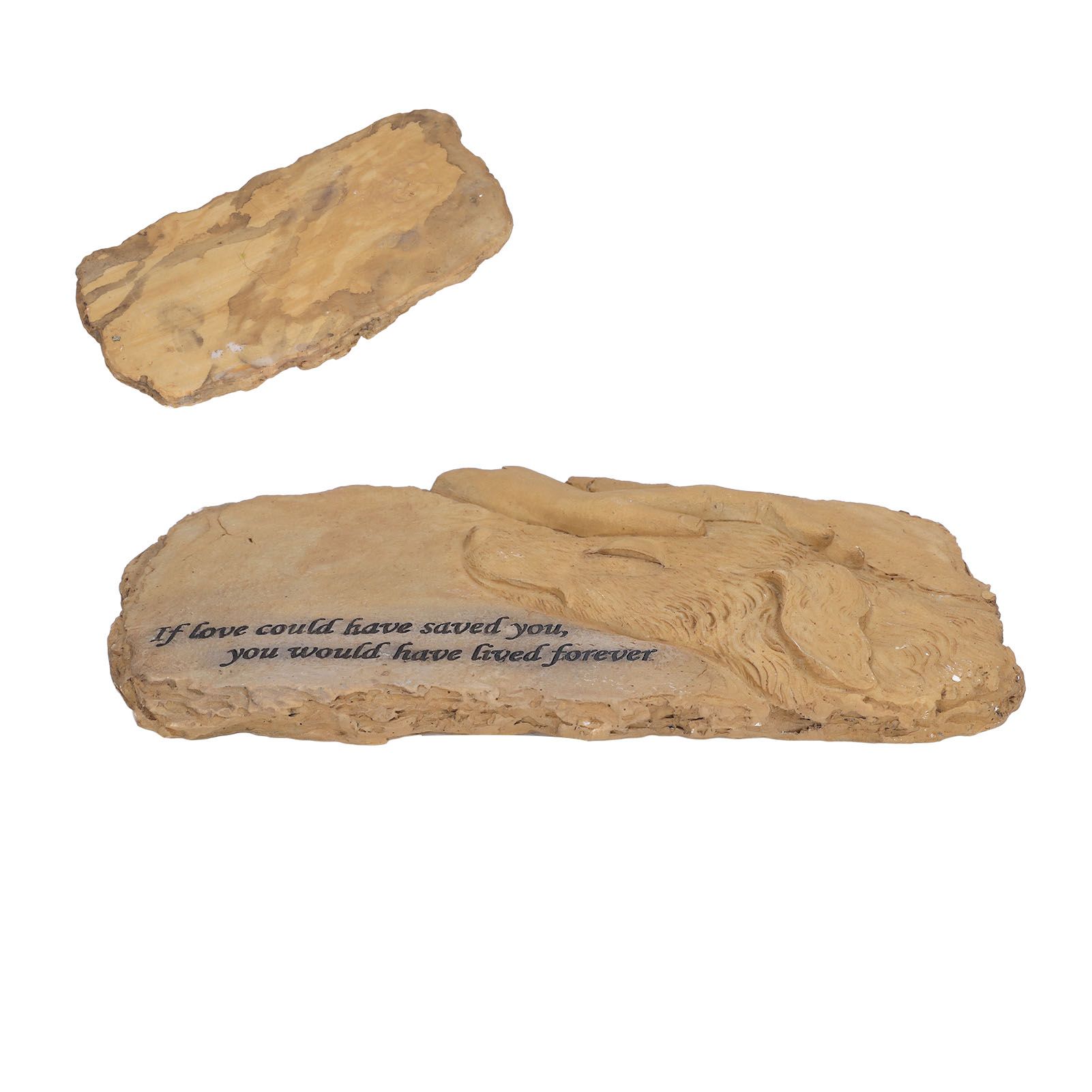 Pet Memorial Stone Garden Memorial Tombstone Resin Dog Cat Gravestone for Lawn view 9