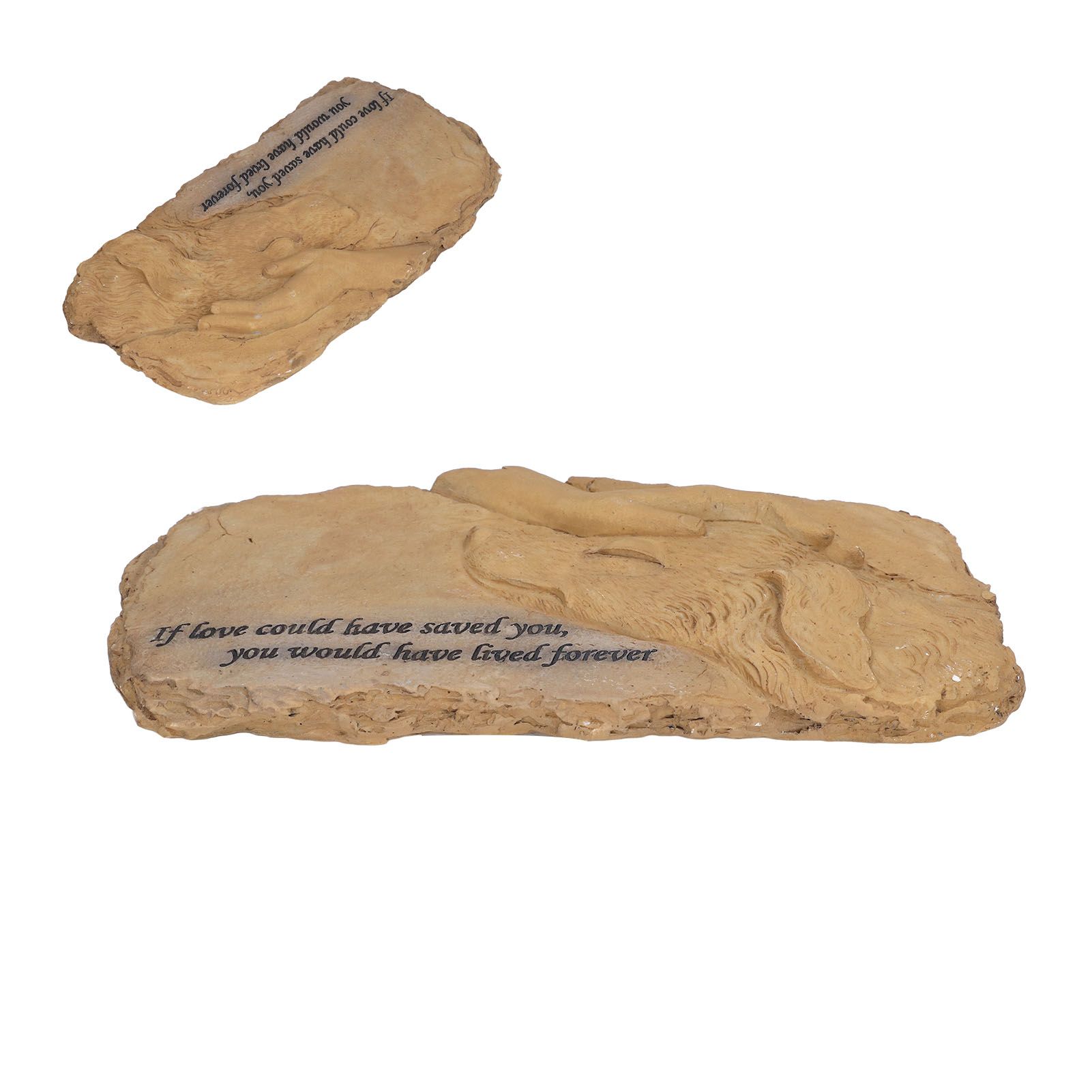 Pet Memorial Stone Garden Memorial Tombstone Resin Dog Cat Gravestone for Lawn view 10