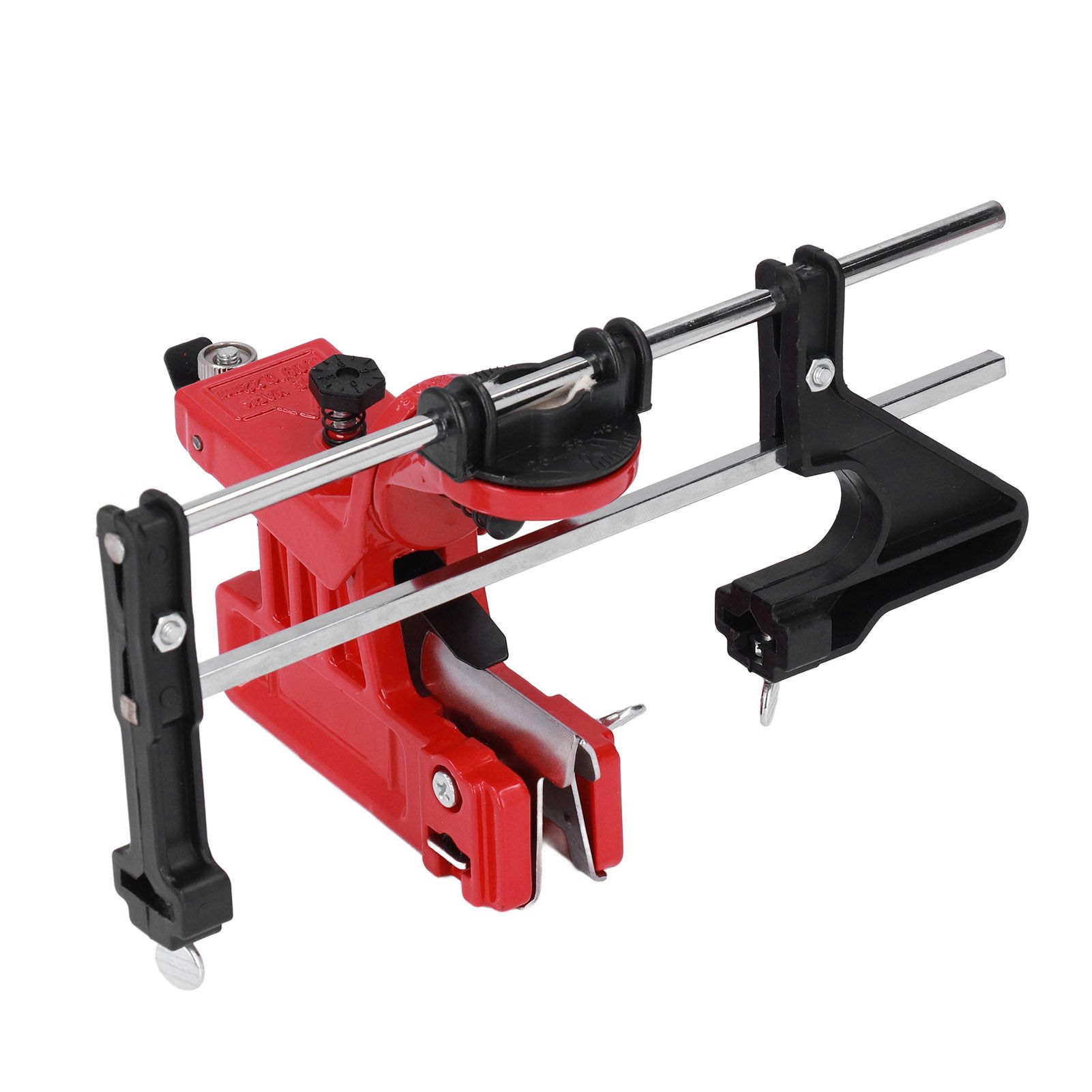 Chain Sharpener Sharpening Stone Guide Bracket Adjustable Steel Red Rustproof view 8