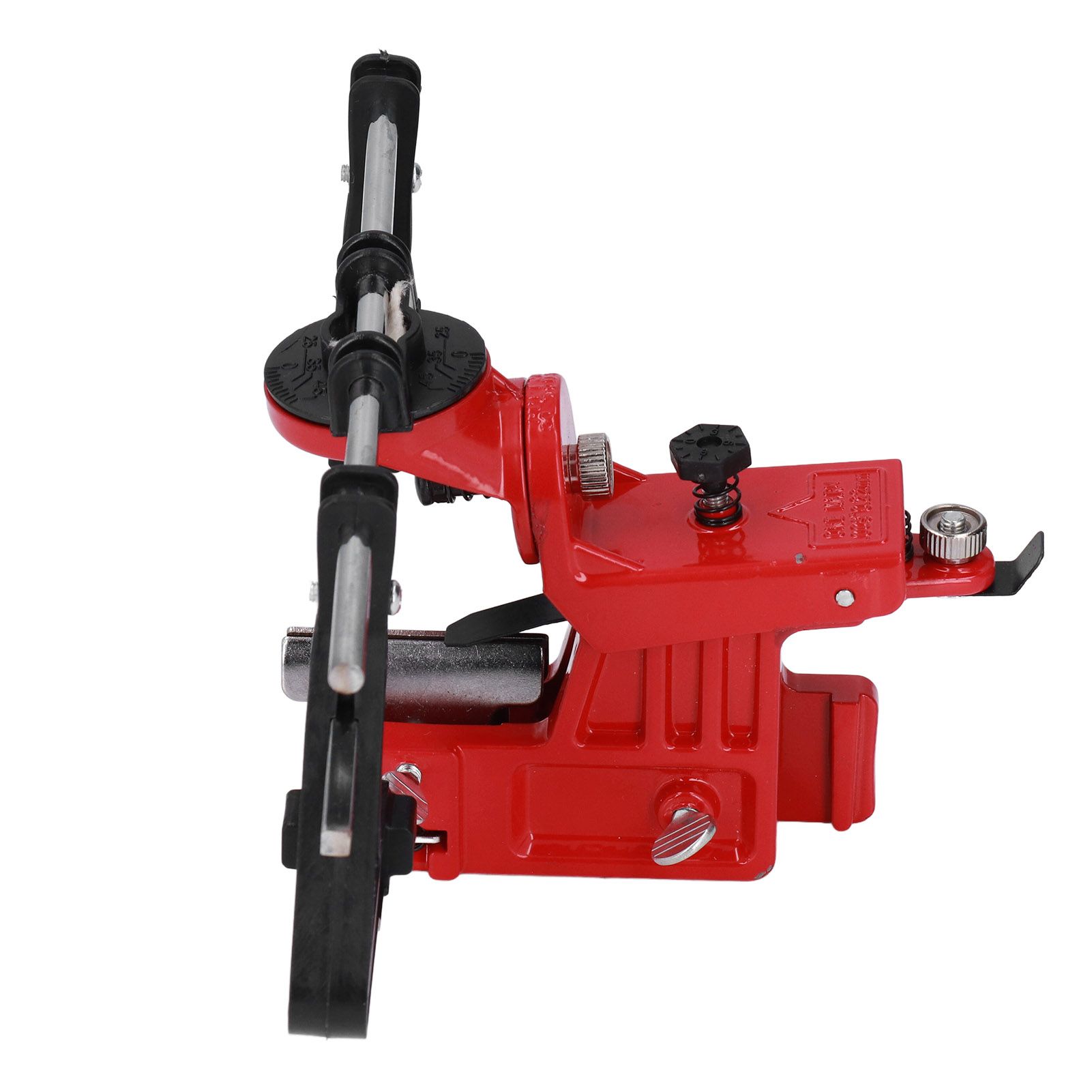 Chain Sharpener Sharpening Stone Guide Bracket Adjustable Steel Red Rustproof view 14
