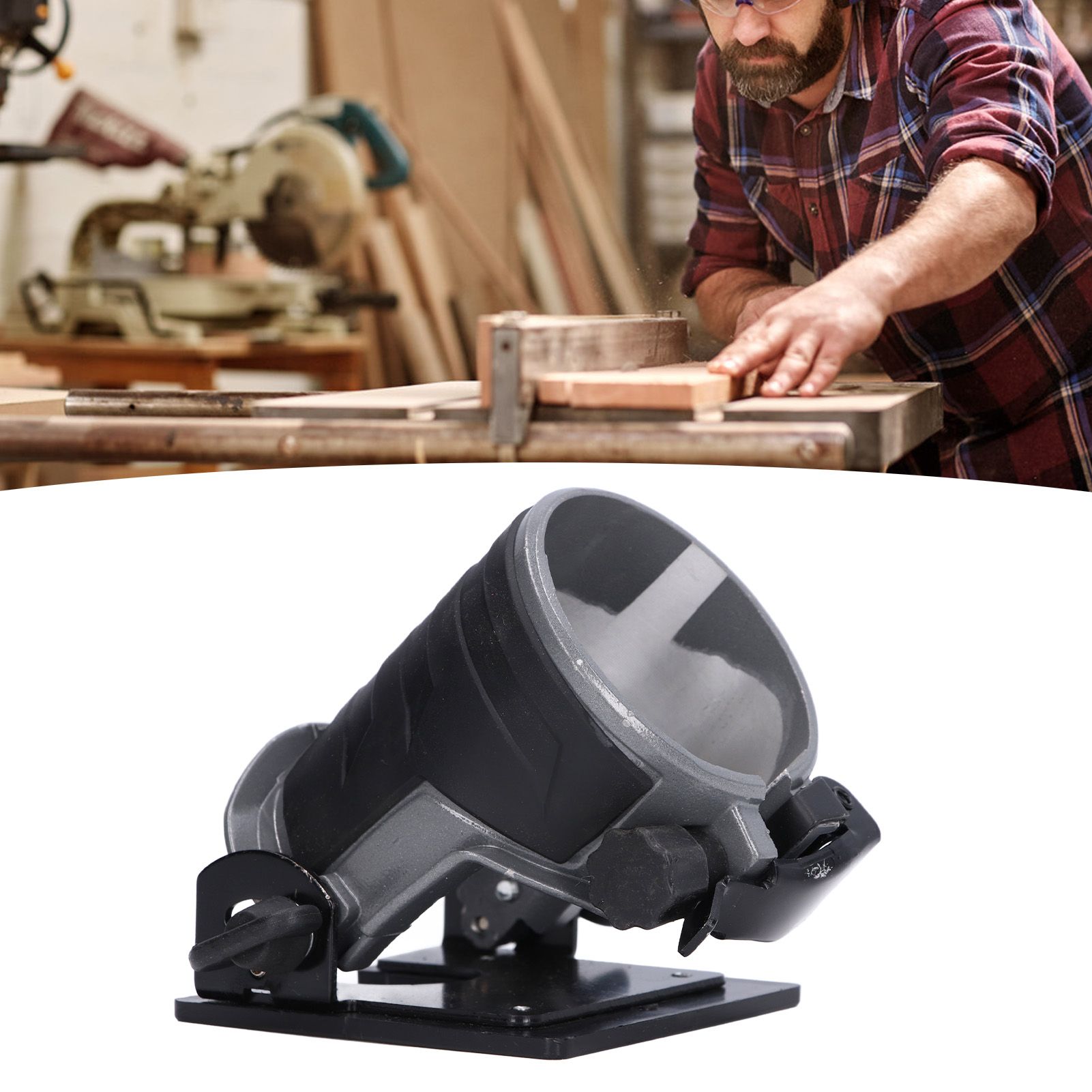 Electric Trimming Machine Base Aluminum Adjustable Woodworking Trimmer Base view 12