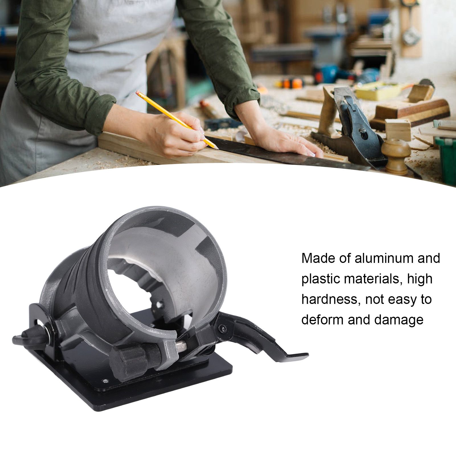 Electric Trimming Machine Base Aluminum Adjustable Woodworking Trimmer Base view 14