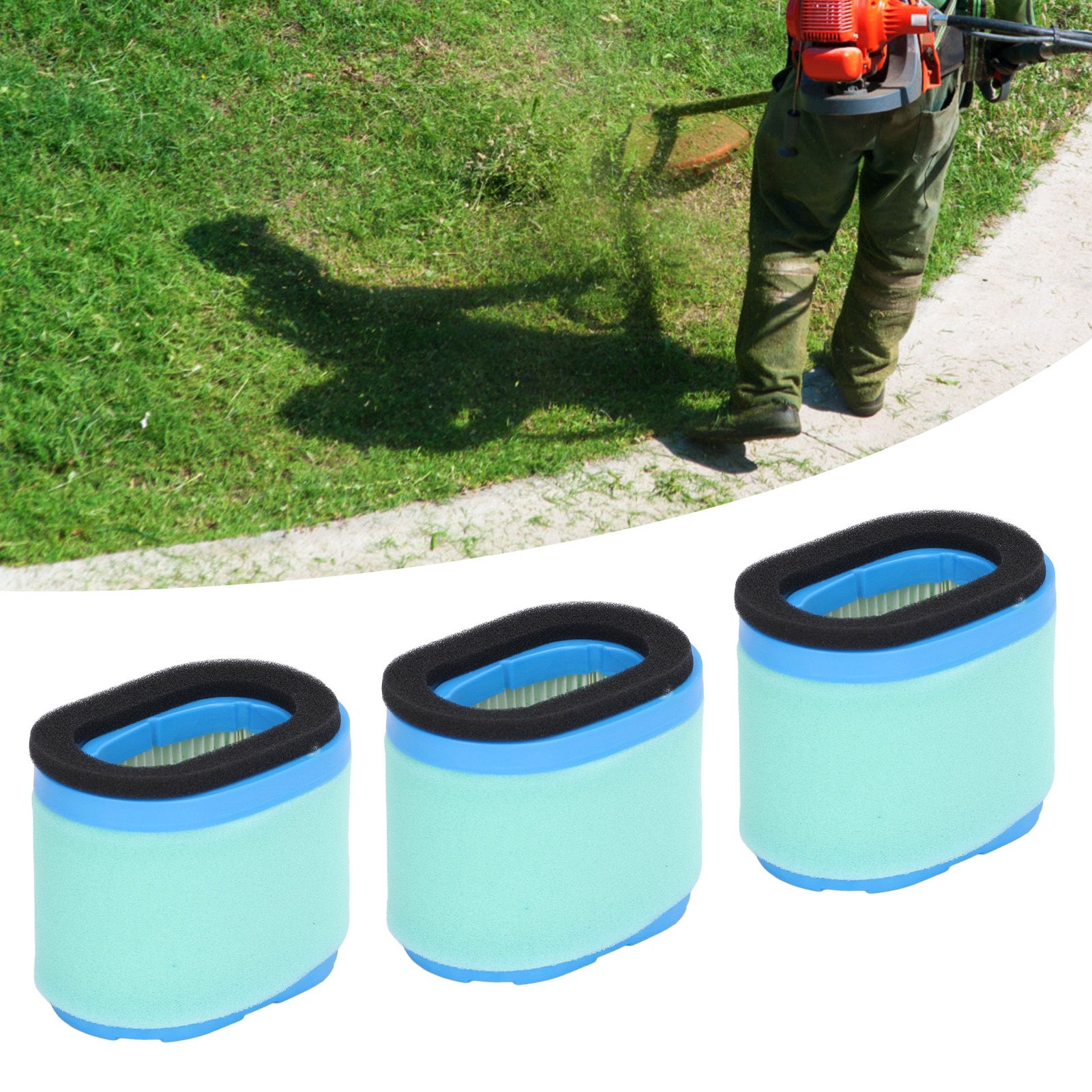 3PCS Lawn Mower Filter Replacement Garden Air Filter for John Deere M147431 view 12
