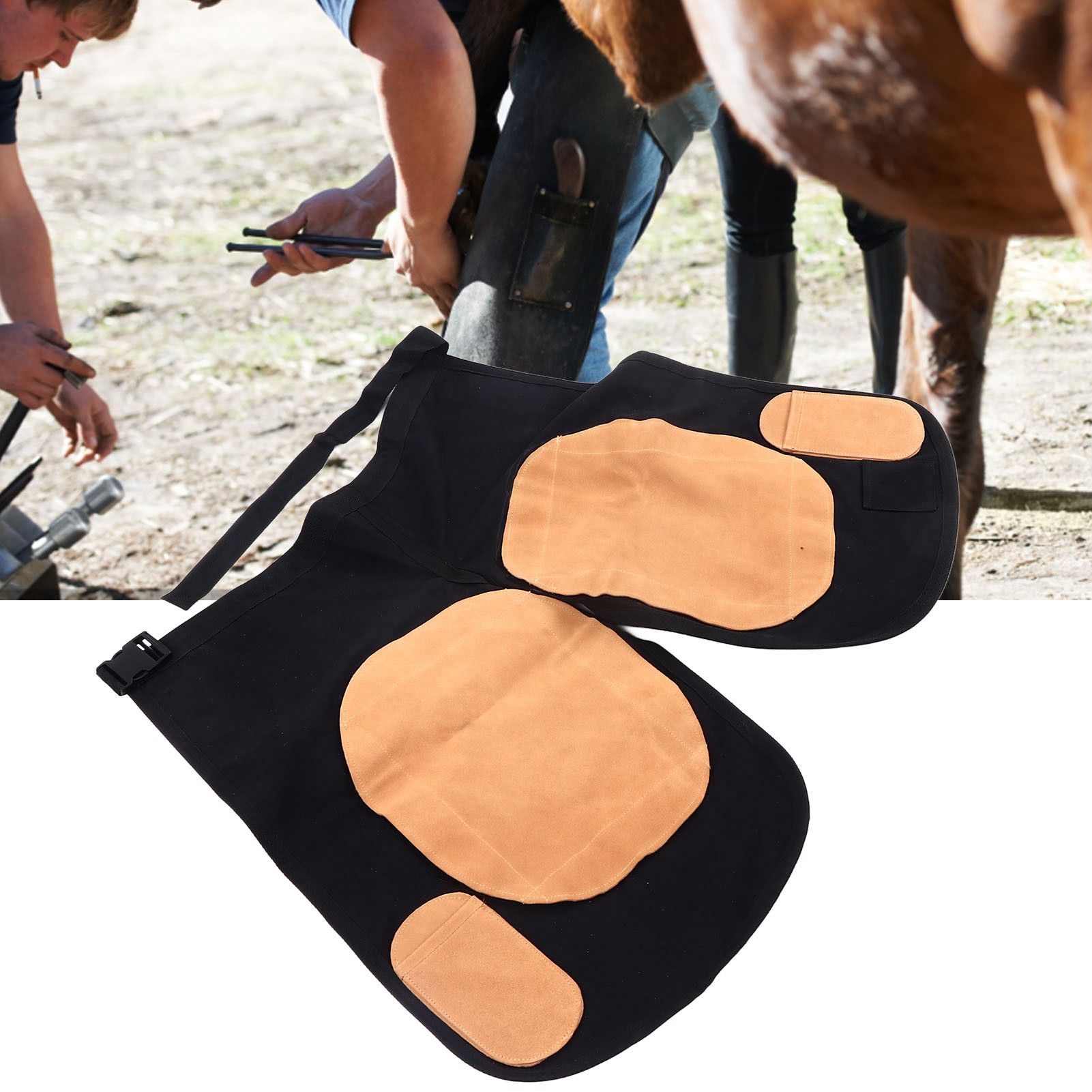 Cattle Horse Farrier Apron with Pocket Canvas Horse Stable Apron Farm view 11