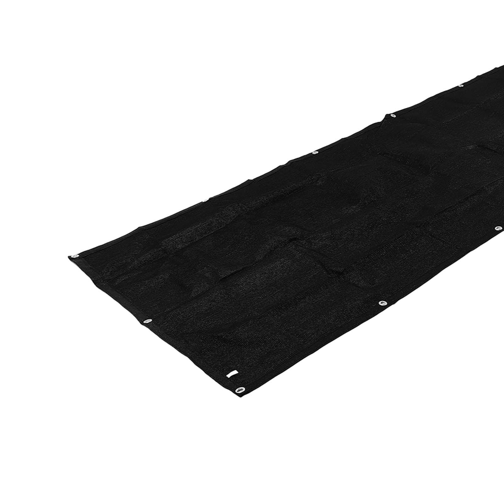 3x0.9m/9.84x2.95ft Black Balcony Privacy Screen Cover Garden Windscreen Mesh view 14