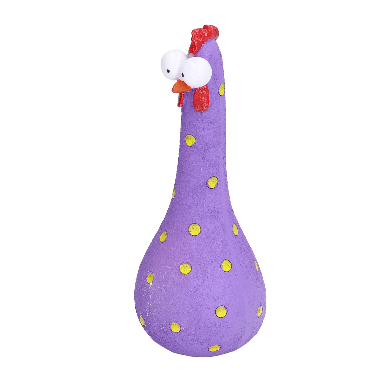 Chicken Statue Long Neck Microlandschaft Hand Crafted Resin Animal Garden view 3