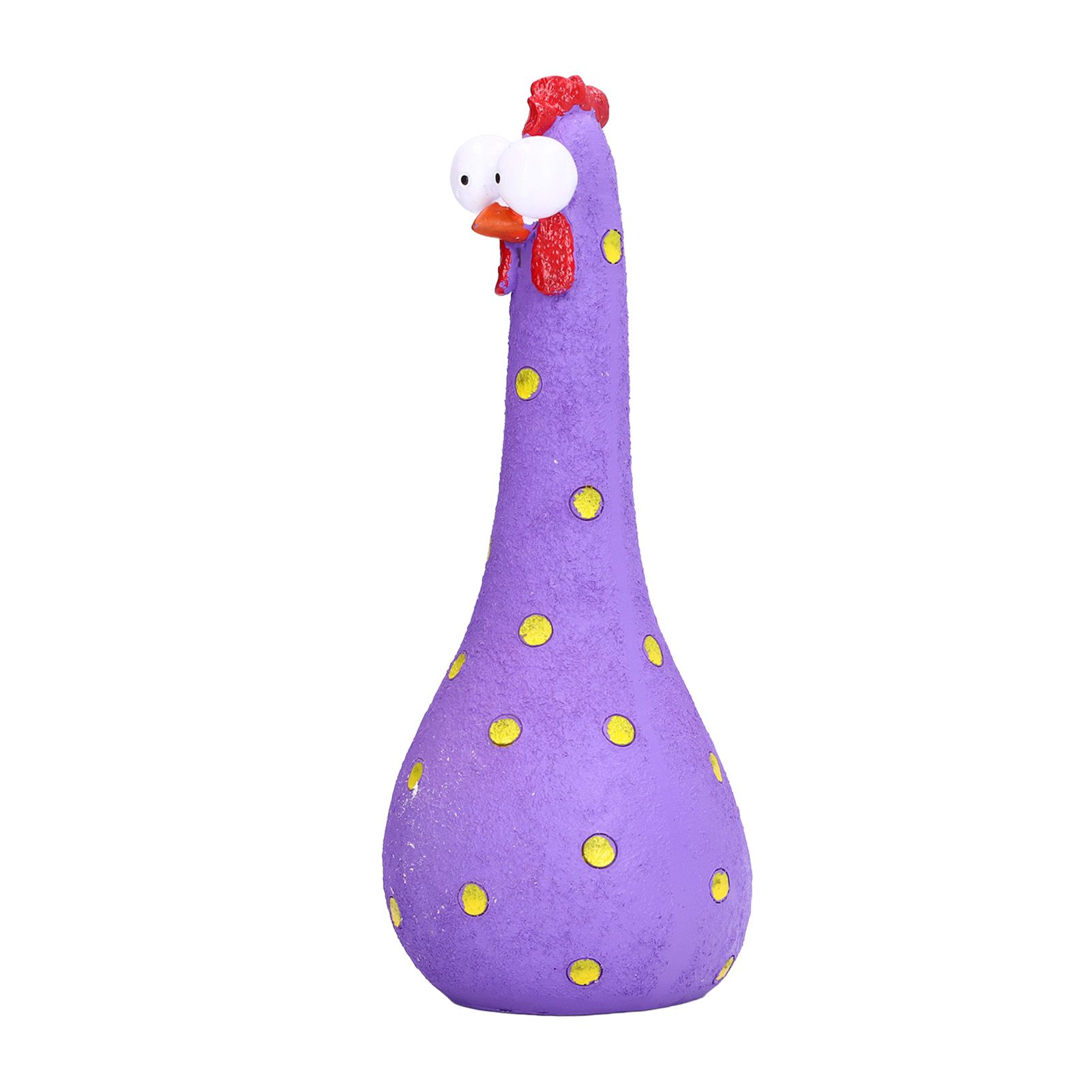 Chicken Statue Long Neck Microlandschaft Hand Crafted Resin Animal Garden view 8