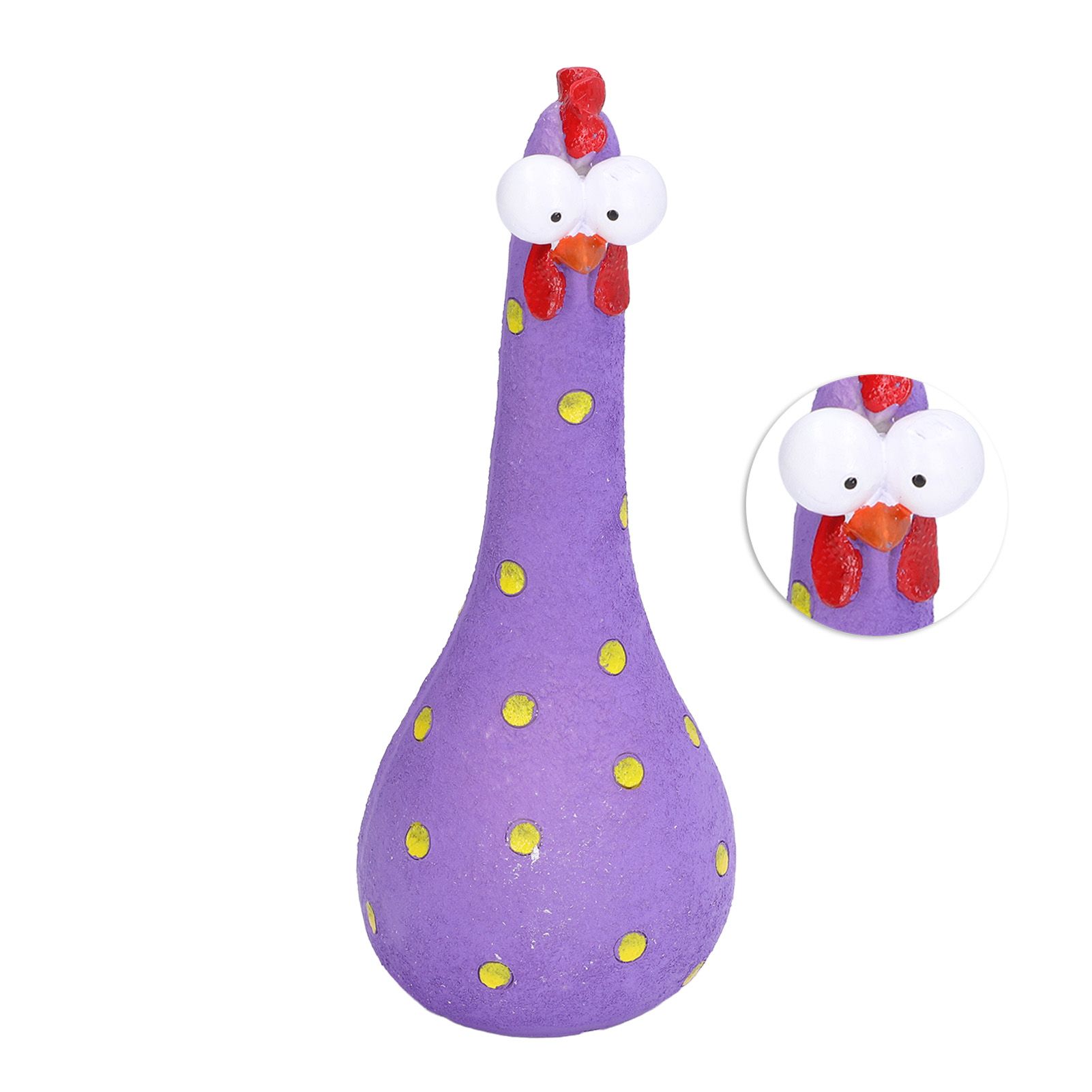 Chicken Statue Long Neck Microlandschaft Hand Crafted Resin Animal Garden view 10