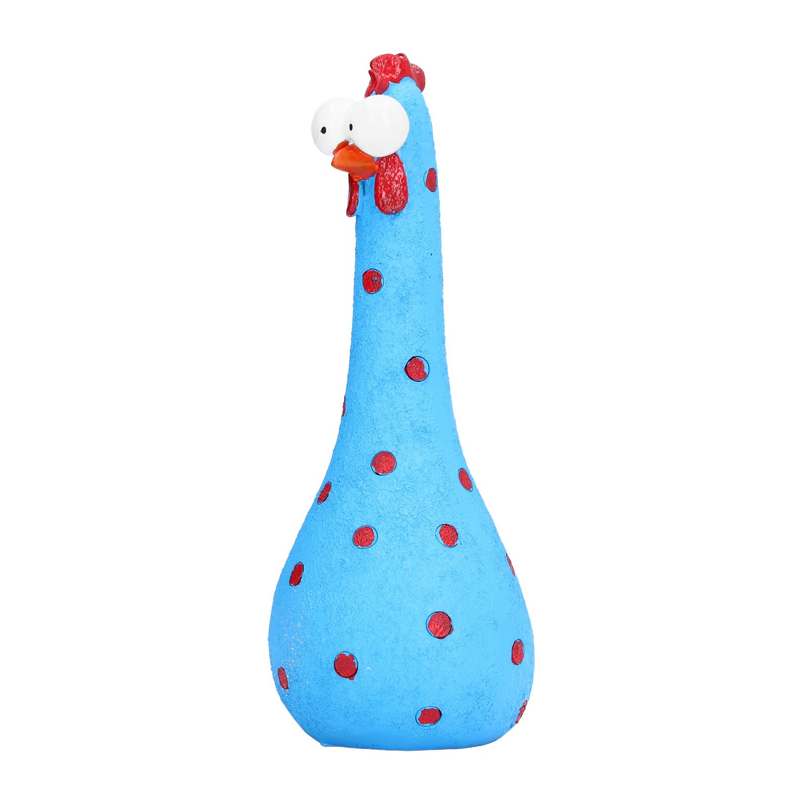 Chicken Statue Long Neck Microlandschaft Hand Crafted Resin Animal Garden view 2