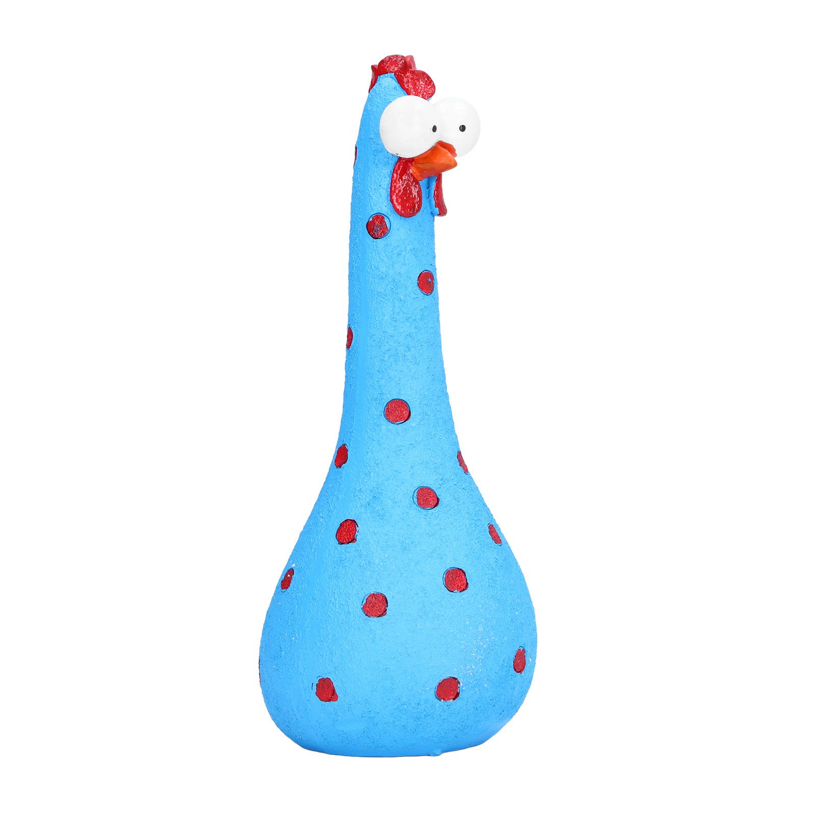 Chicken Statue Long Neck Microlandschaft Hand Crafted Resin Animal Garden view 3