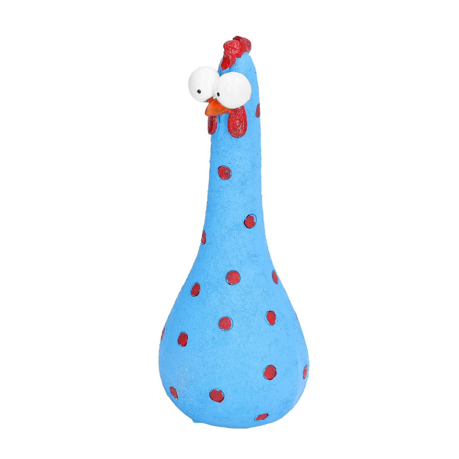 Chicken Statue Long Neck Microlandschaft Hand Crafted Resin Animal Garden view 4