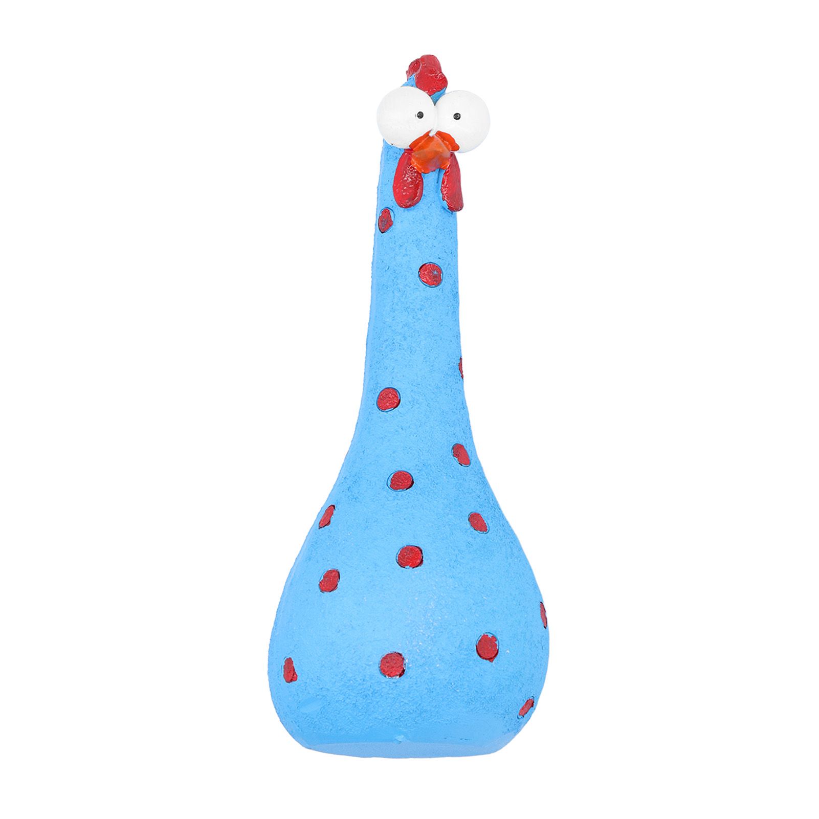 Chicken Statue Long Neck Microlandschaft Hand Crafted Resin Animal Garden view 5