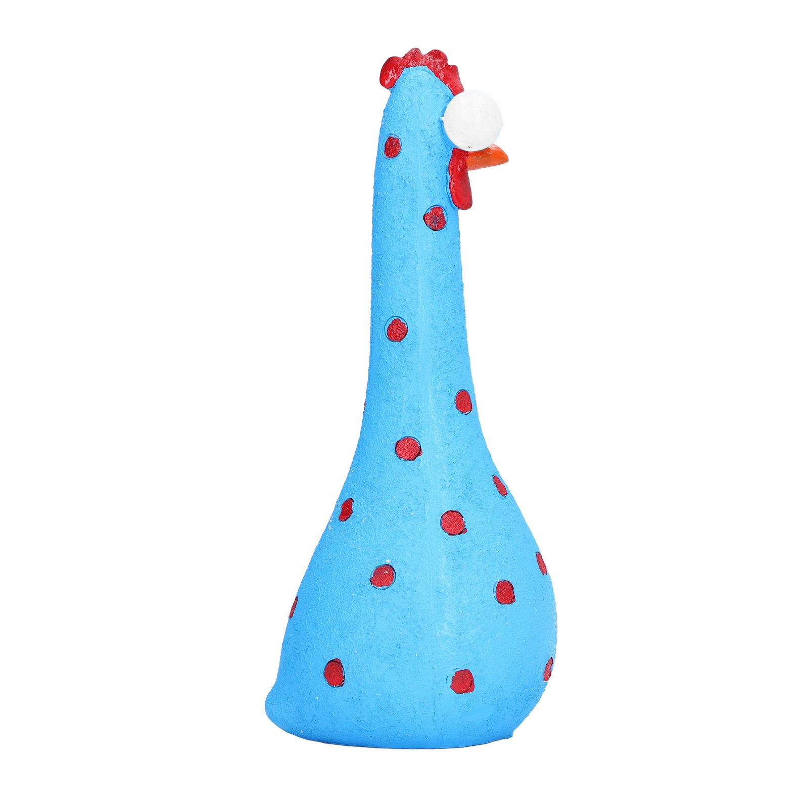 Chicken Statue Long Neck Microlandschaft Hand Crafted Resin Animal Garden view 6