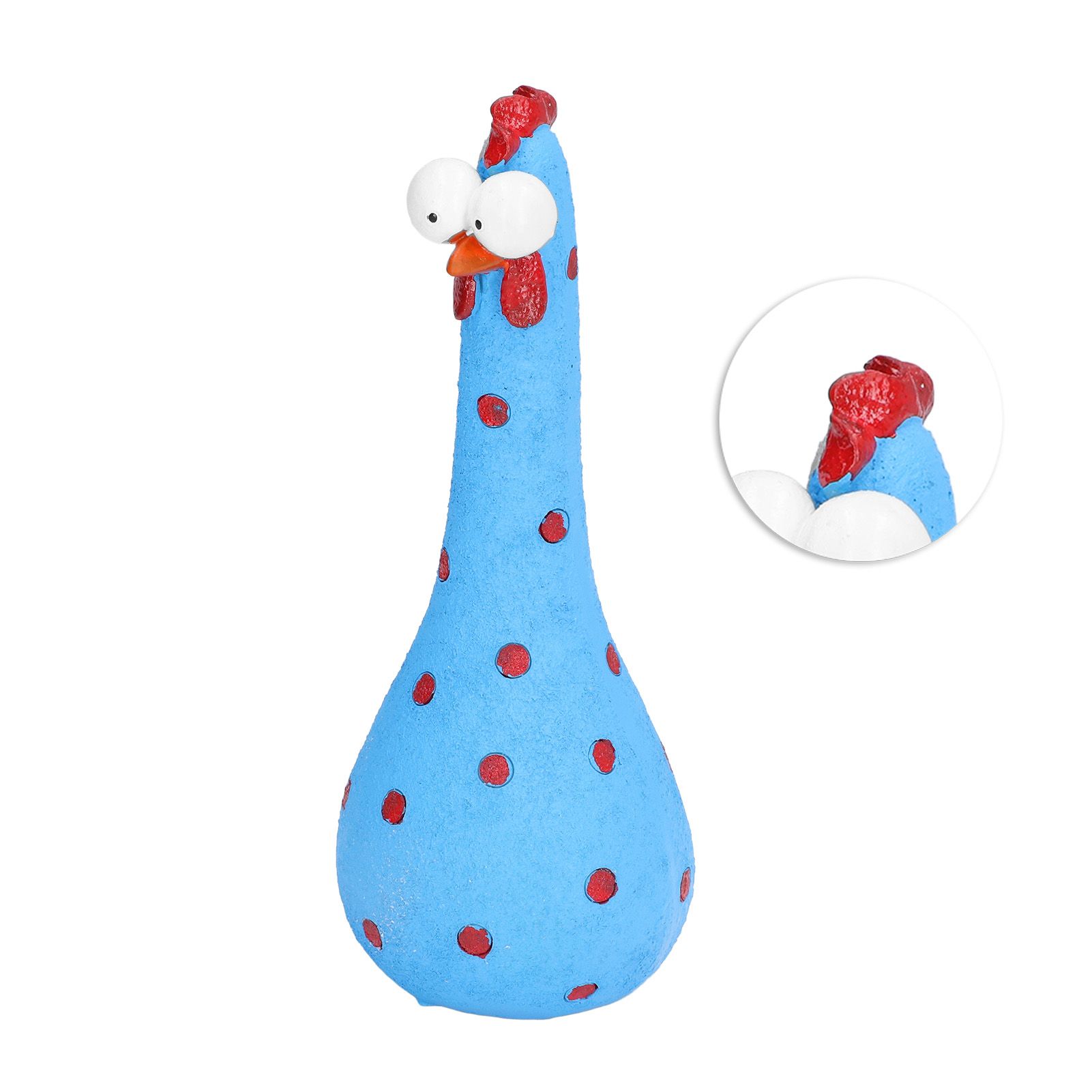 Chicken Statue Long Neck Microlandschaft Hand Crafted Resin Animal Garden view 10