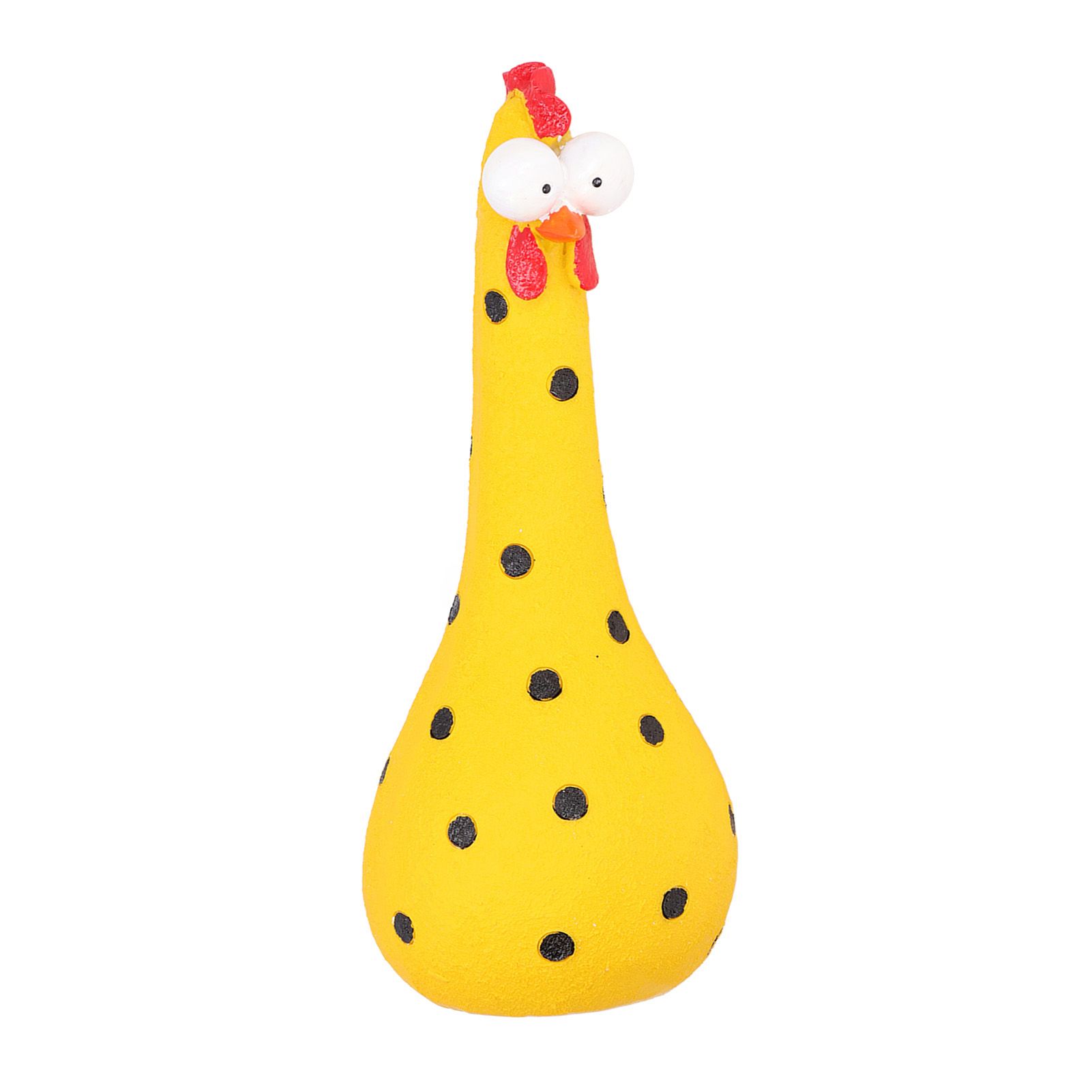 Chicken Statue Long Neck Microlandschaft Hand Crafted Resin Animal Garden view 3