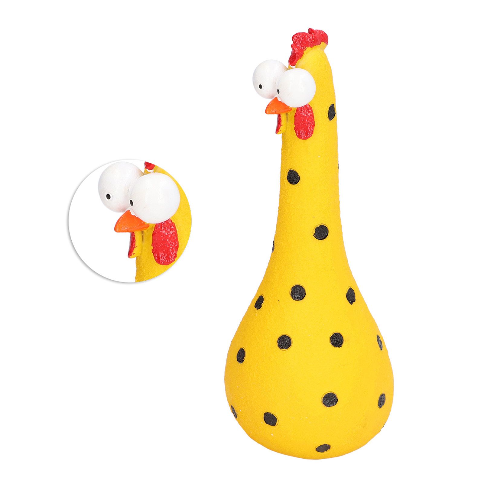 Chicken Statue Long Neck Microlandschaft Hand Crafted Resin Animal Garden view 10