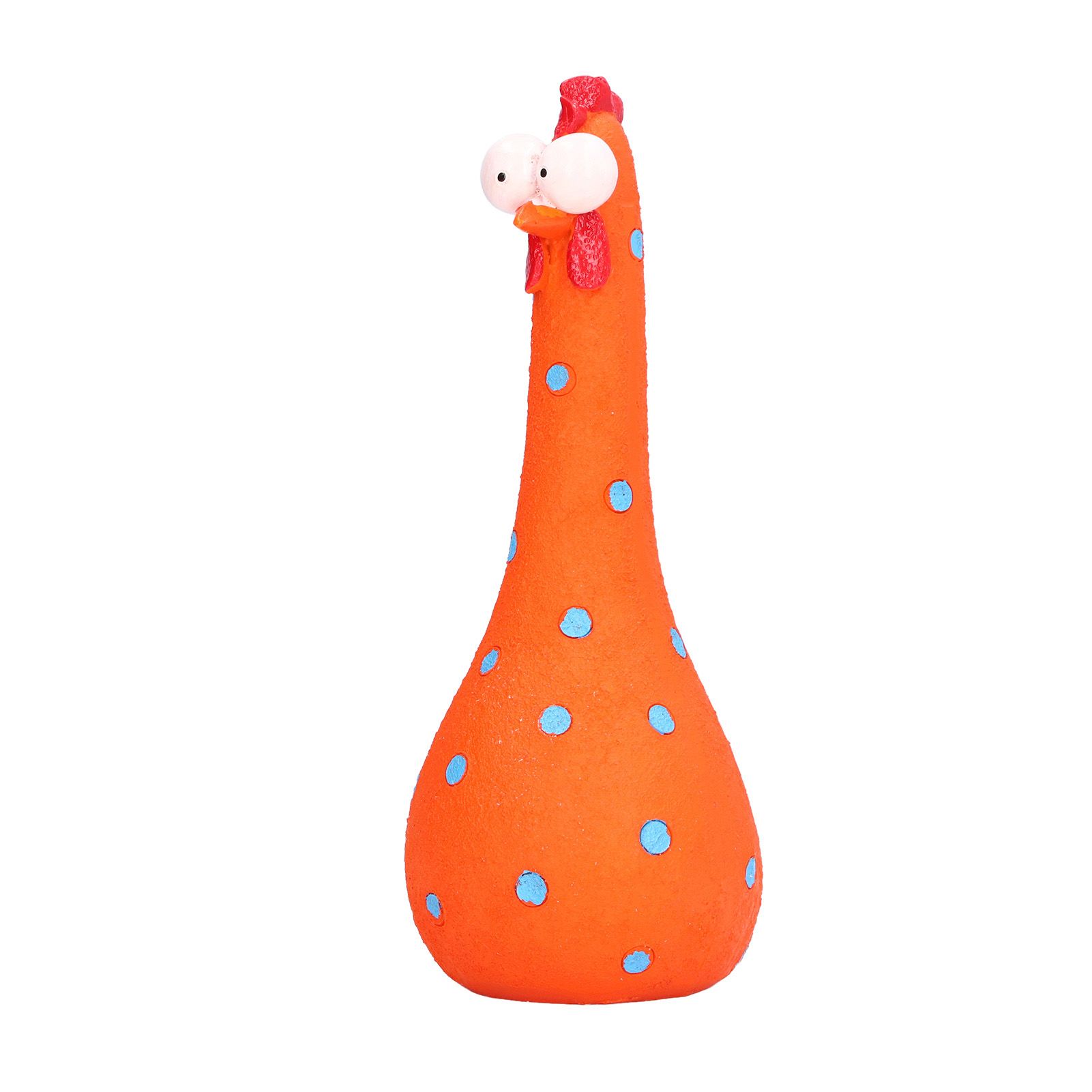 Chicken Statue Long Neck Microlandschaft Hand Crafted Resin Animal Garden view 3