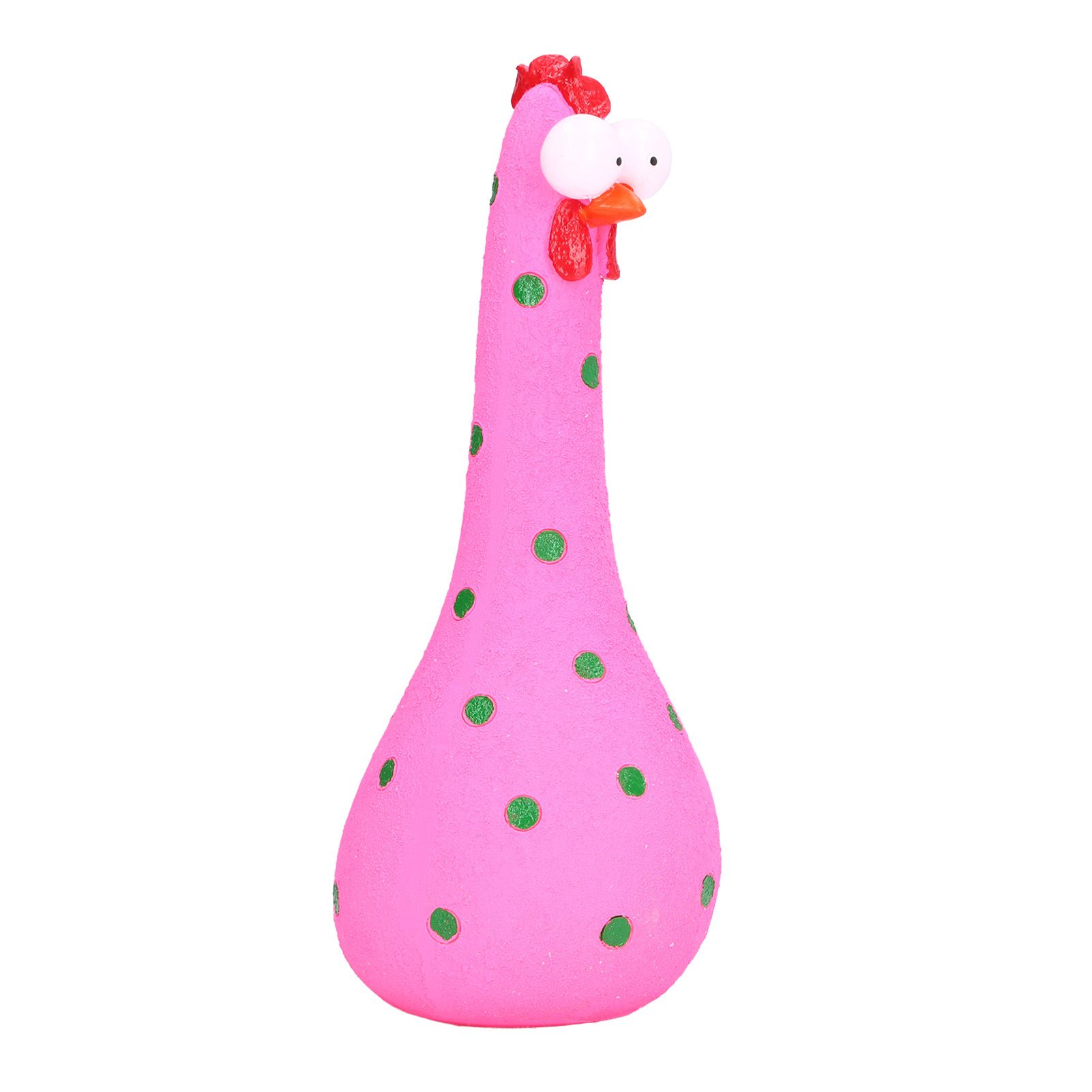 Chicken Statue Long Neck Microlandschaft Hand Crafted Resin Animal Garden view 2