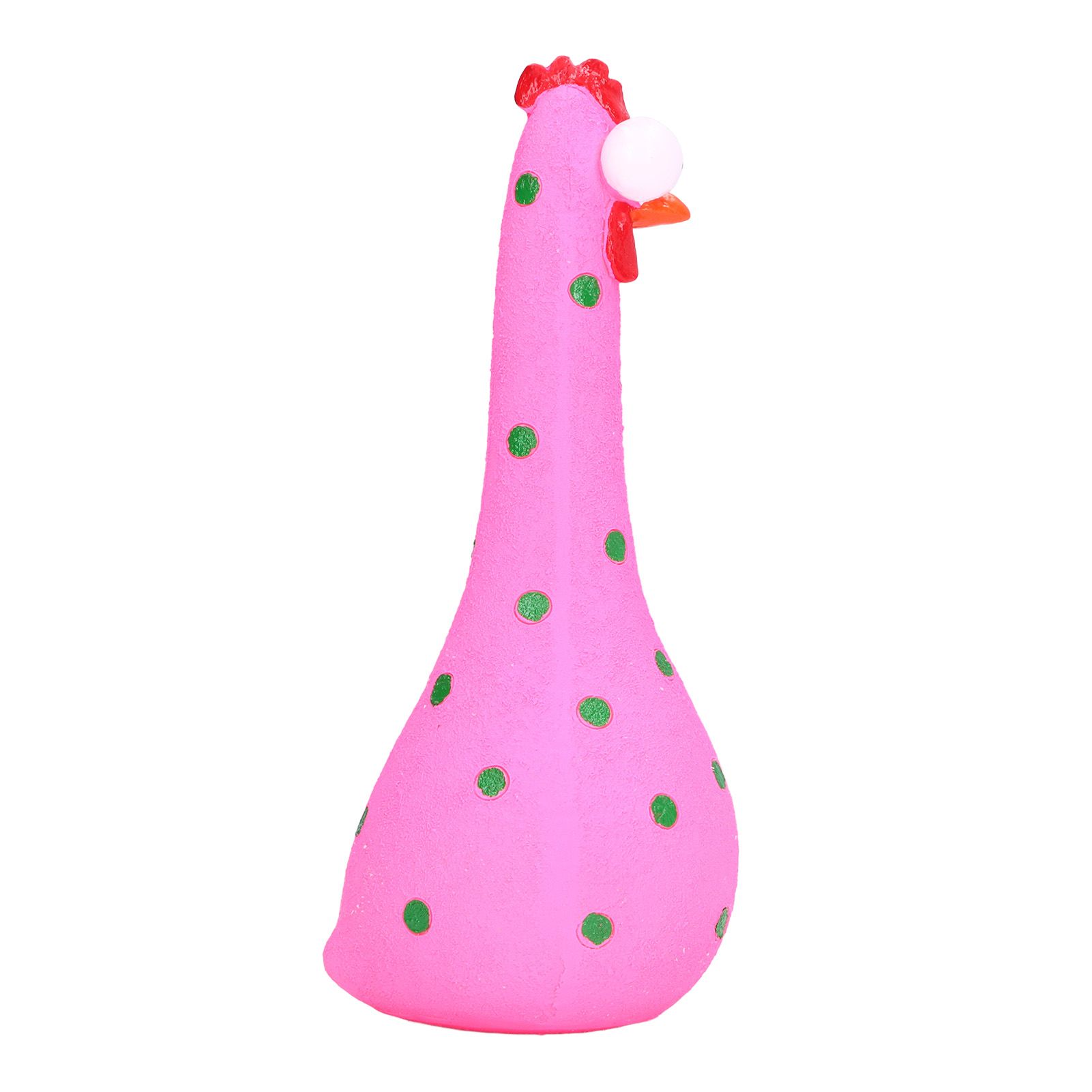 Chicken Statue Long Neck Microlandschaft Hand Crafted Resin Animal Garden view 3
