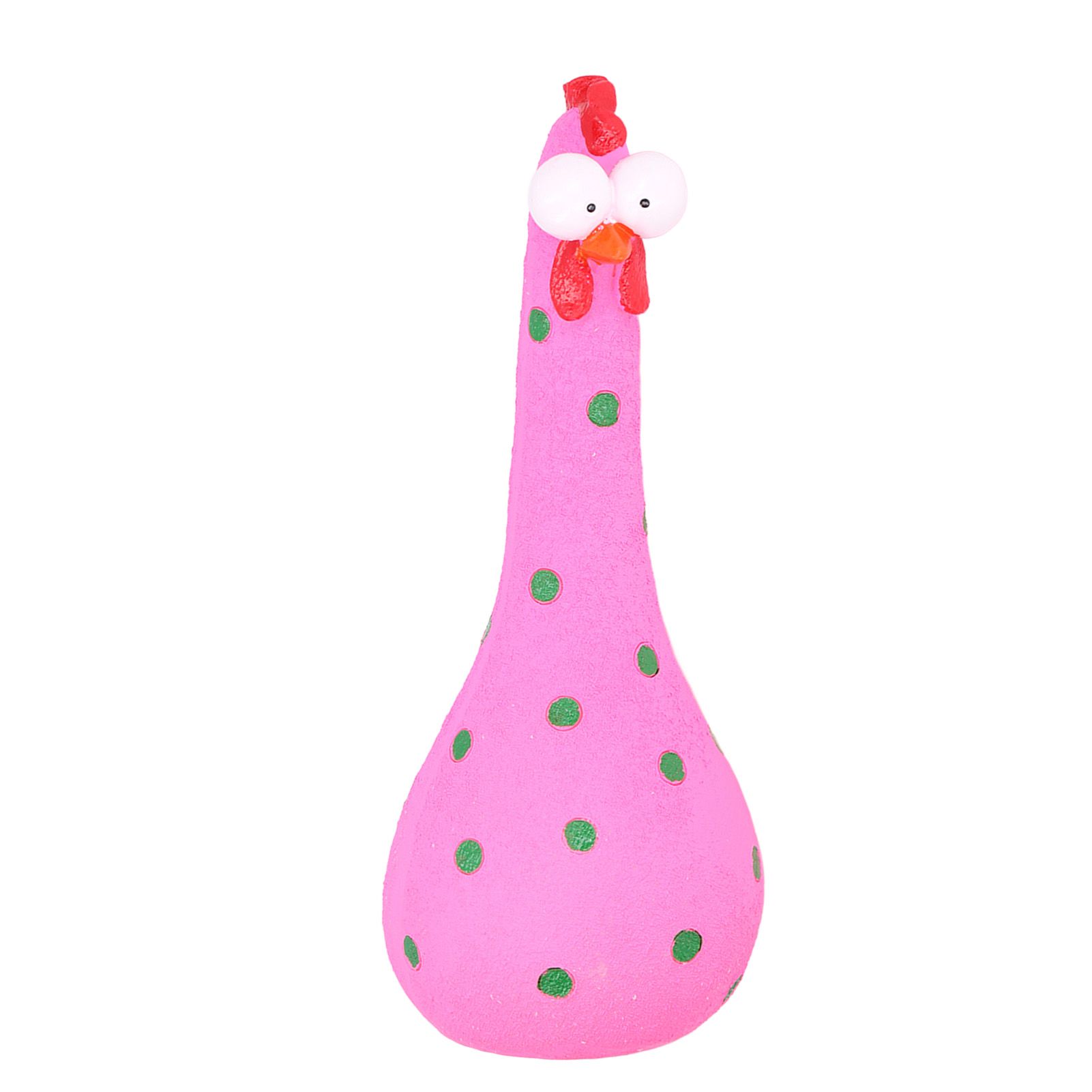 Chicken Statue Long Neck Microlandschaft Hand Crafted Resin Animal Garden view 5