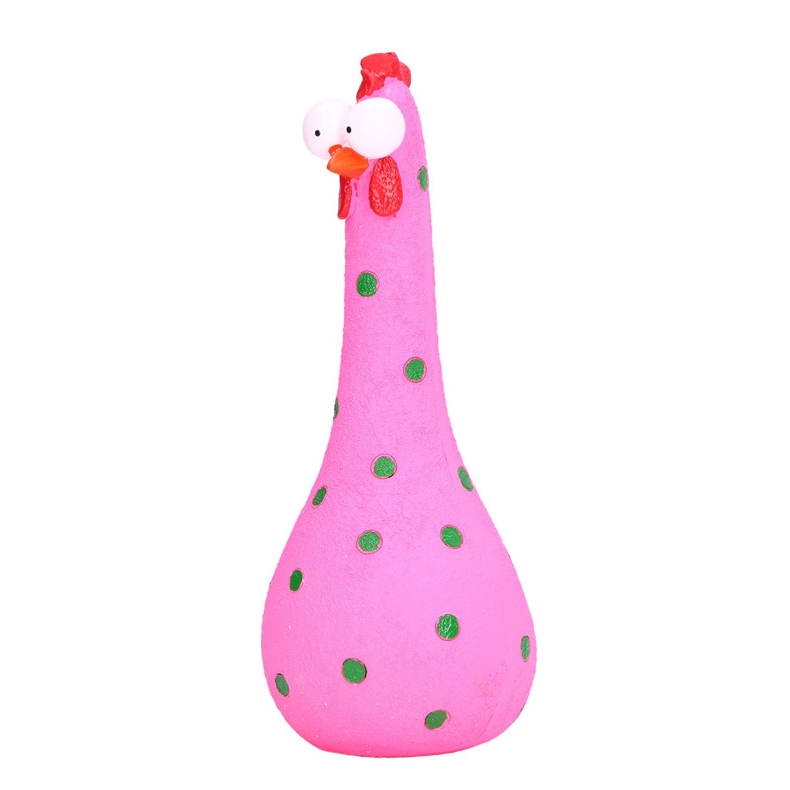 Chicken Statue Long Neck Microlandschaft Hand Crafted Resin Animal Garden view 8