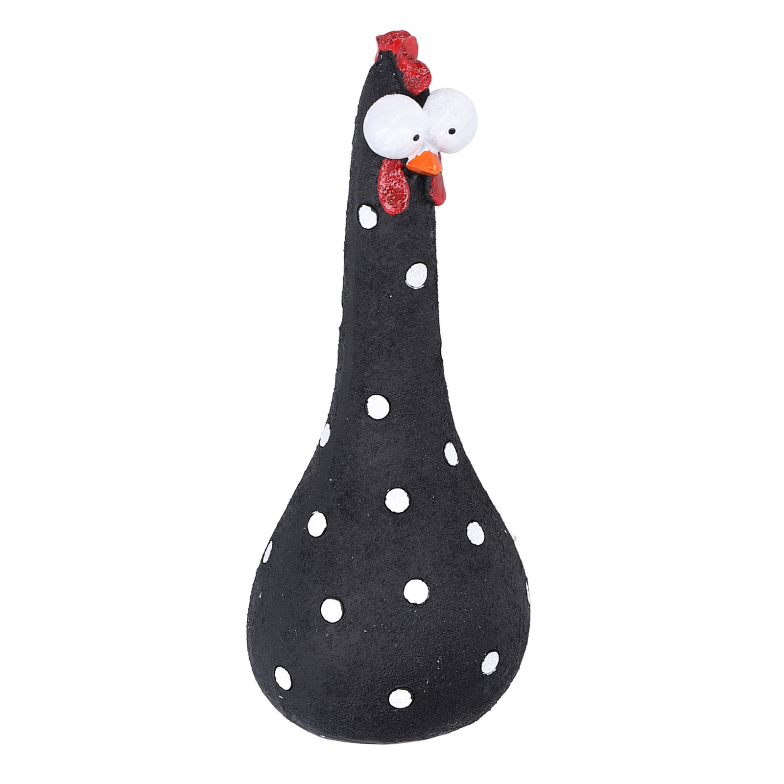 Chicken Statue Long Neck Microlandschaft Hand Crafted Resin Animal Garden view 3
