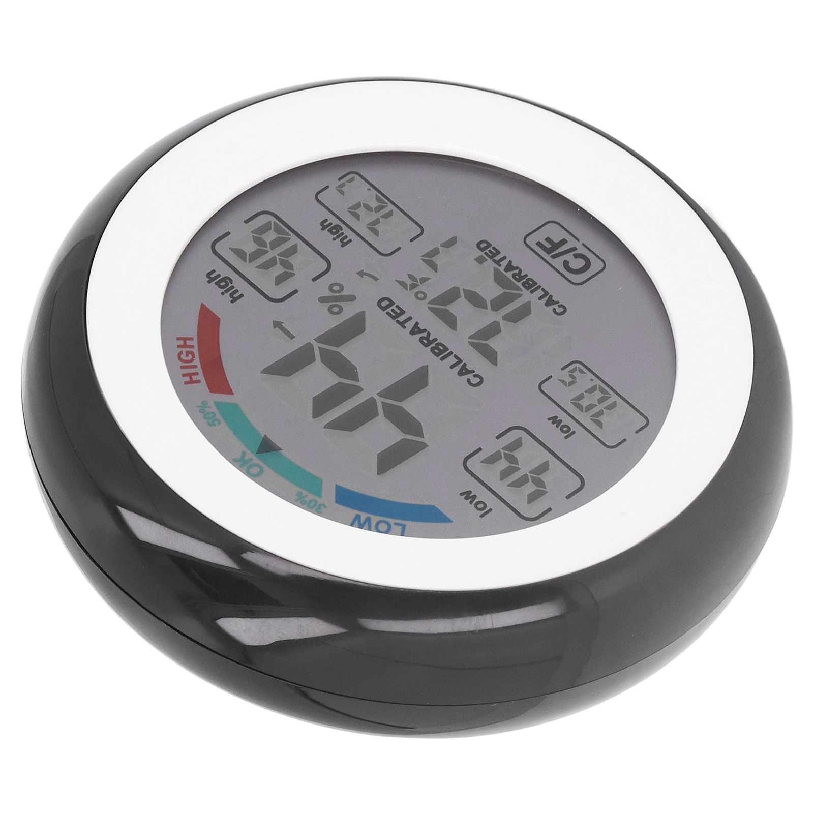 Indoor Outdoor Thermometer Hygrometer Round Touch Screen Wireless Electronic view 8