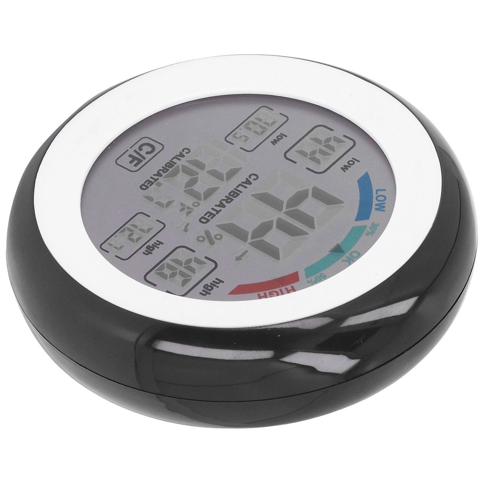 Indoor Outdoor Thermometer Hygrometer Round Touch Screen Wireless Electronic view 14