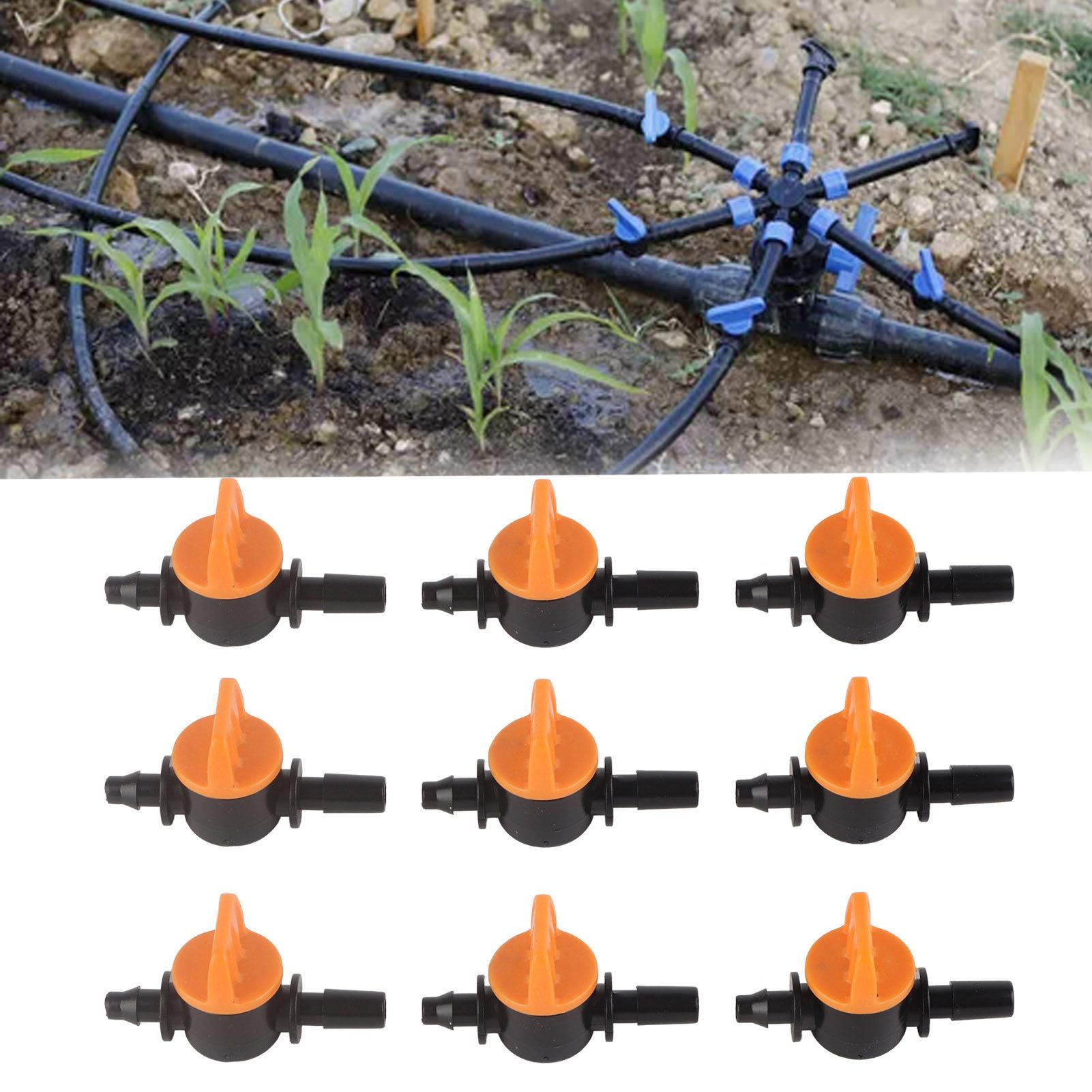 50pcs Drip Irrigation Valve 4/7mm Outer Diameter 6mm/0.2in Drip Irrigation view 11