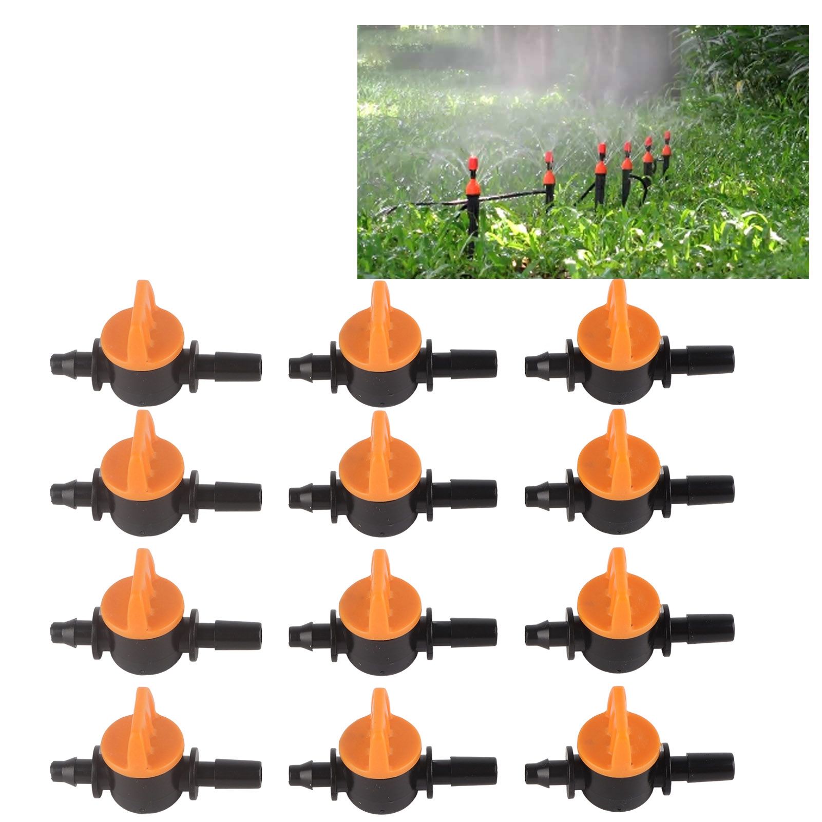 50pcs Drip Irrigation Valve 4/7mm Outer Diameter 6mm/0.2in Drip Irrigation view 12