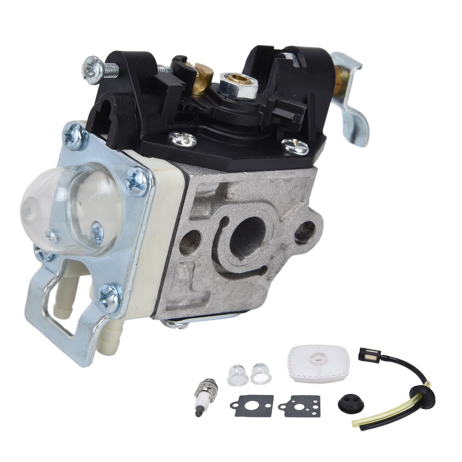 Lawn Mower Carburetor Replacement Carburetor Primer Bulb Fuel Filter Kit for view 7
