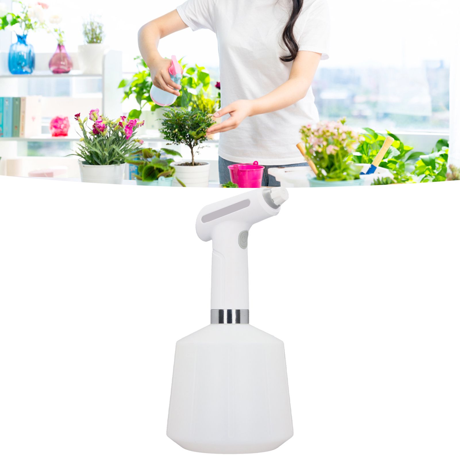Electric Plant Spray Bottle 3.7V Waterproof Easy Control Battery Indicator USB view 11