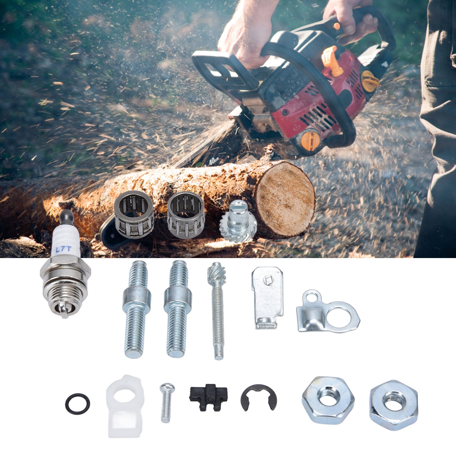 Chain Adjuster Tensioner Adjuster Bar Studs Kit for Stihl 066 MS 660 Replace view 11