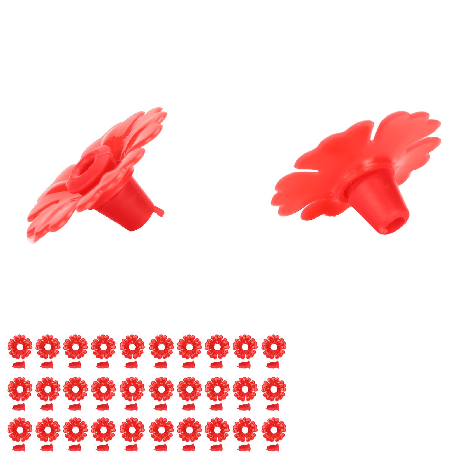 30 Set Hummingbird Feeder Flowers Hanging Bird Feeding Ports Replacement Parts view 3