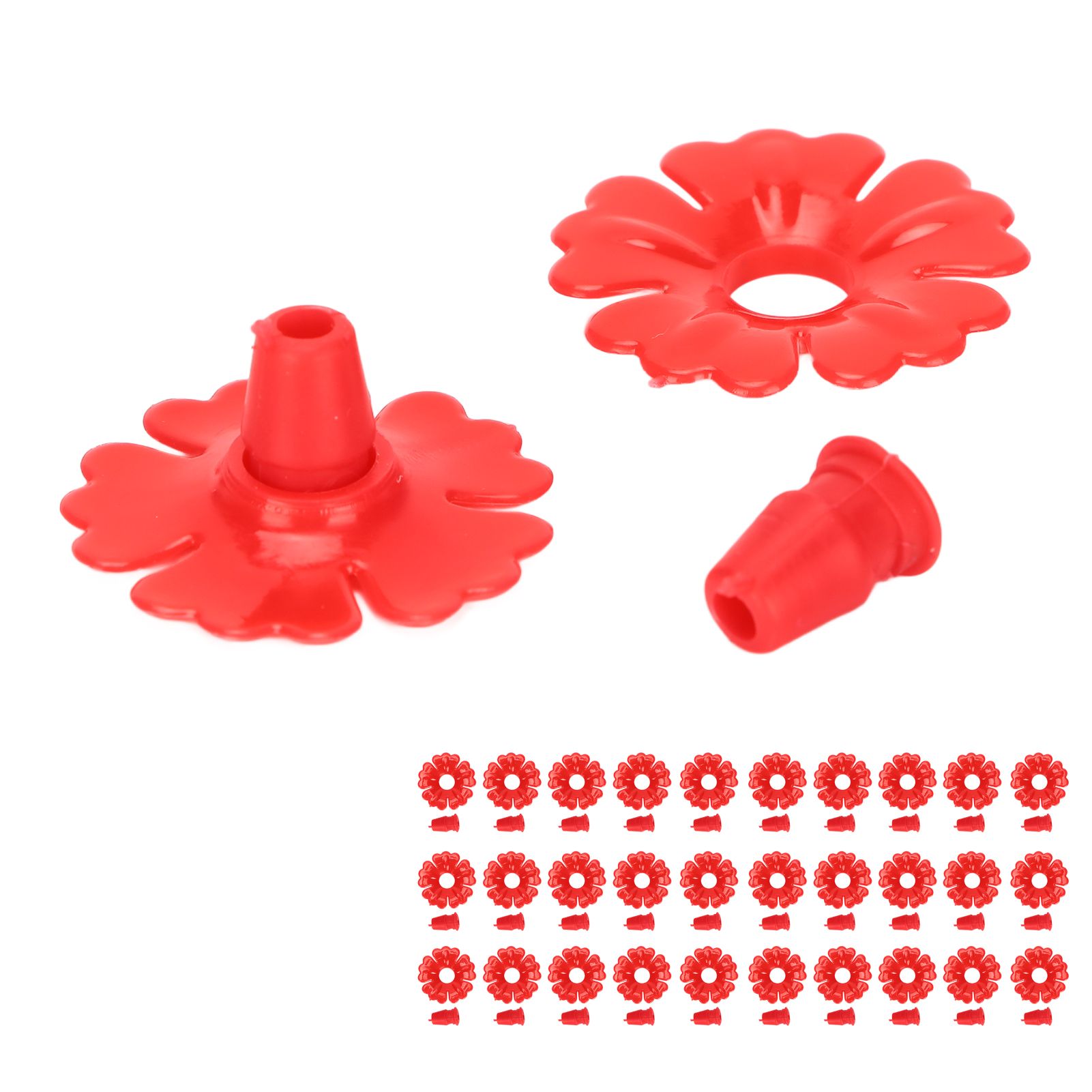 30 Set Hummingbird Feeder Flowers Hanging Bird Feeding Ports Replacement Parts view 9