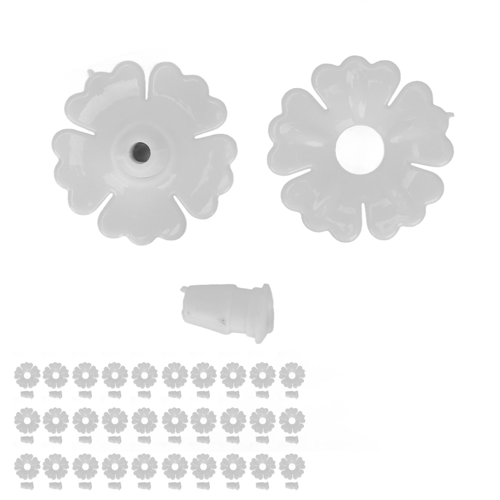 30 Set Hummingbird Feeder Flowers Hanging Bird Feeding Ports Replacement Parts view 3